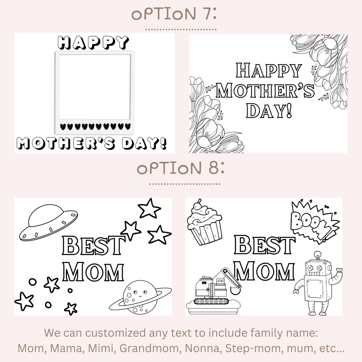 Mothers Day Color Your Own Mom Gift Mothers Day Gift for Mom Unique Coloring Candle Special Gift Grandma Personalized Color-Your-Own Candle