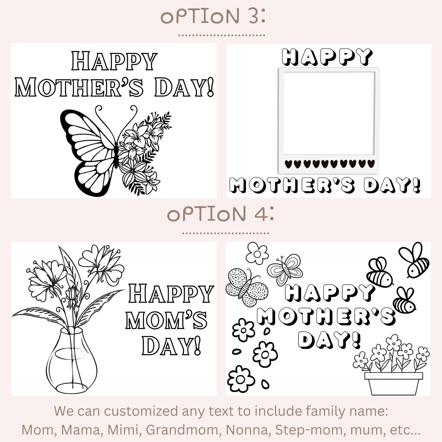 Mothers Day Color Your Own Mom Gift Mothers Day Gift for Mom Unique Coloring Candle Special Gift Grandma Personalized Color-Your-Own Candle