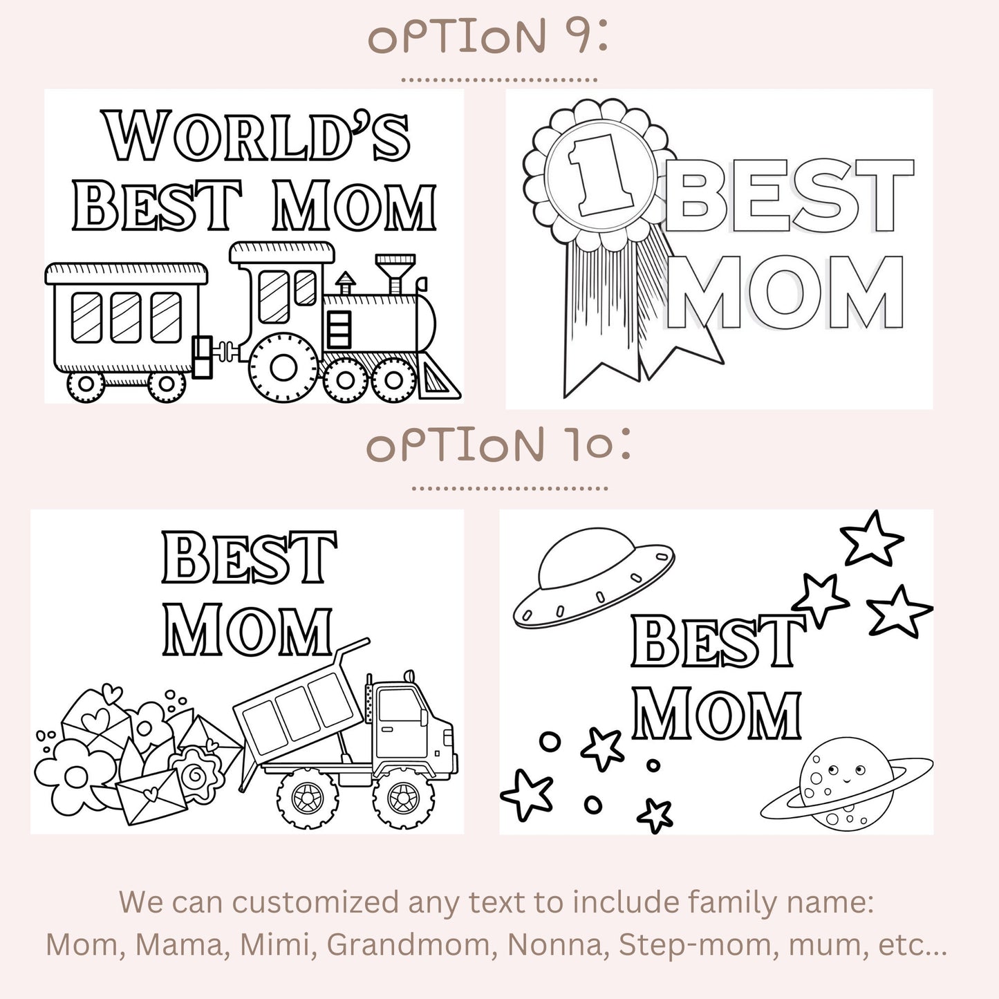 Mothers Day Color Your Own Mom Gift Mothers Day Gift for Mom Unique Coloring Candle Special Gift Grandma Personalized Color-Your-Own Candle