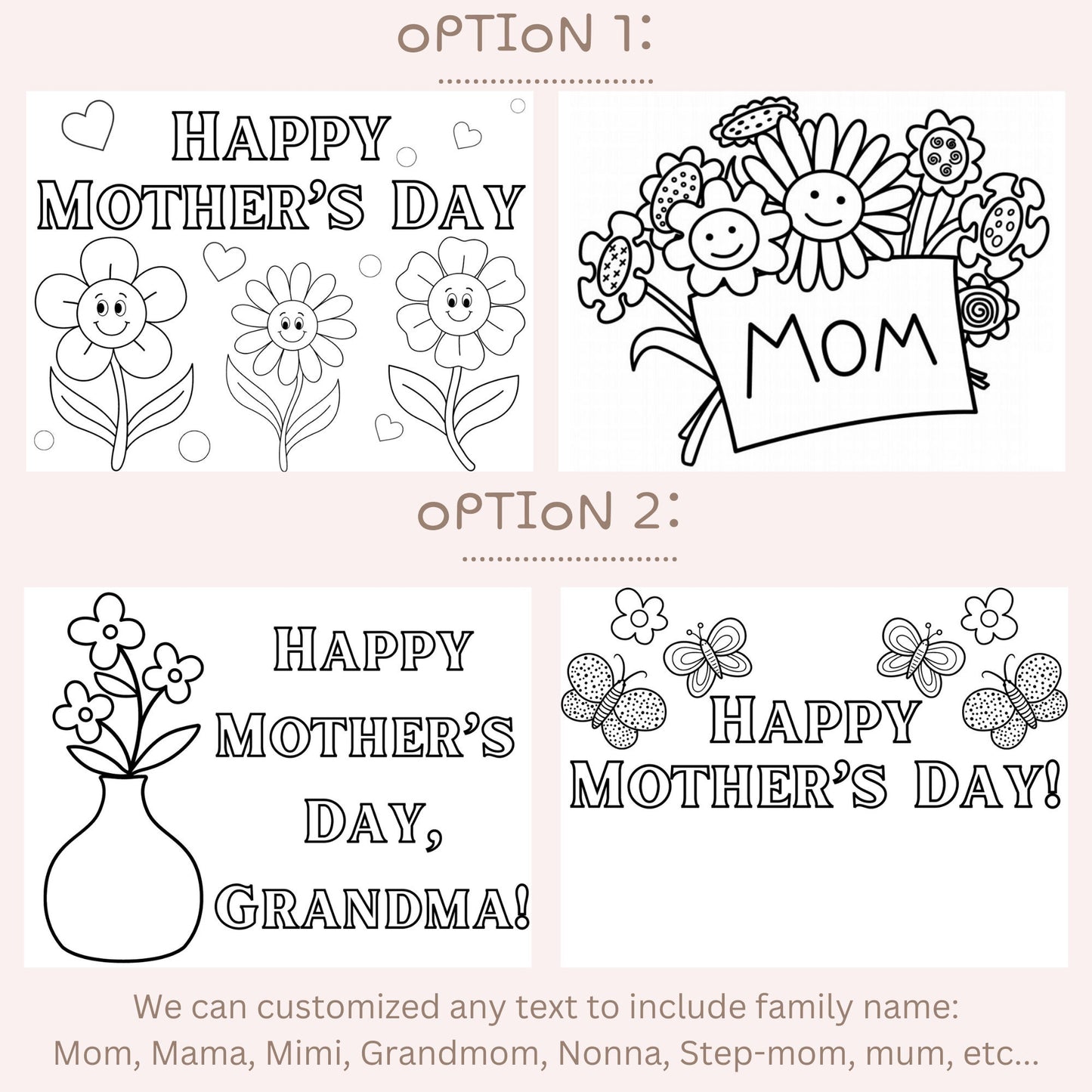 Mothers Day Color Your Own Mom Gift Mothers Day Gift for Mom Unique Coloring Candle Special Gift Grandma Personalized Color-Your-Own Candle