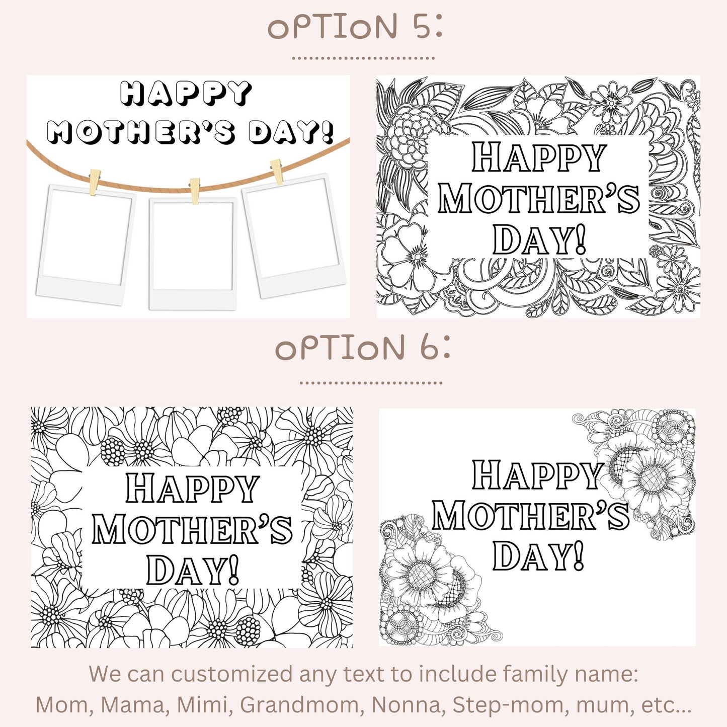 Mothers Day Color Your Own Mom Gift Mothers Day Gift for Mom Unique Coloring Candle Special Gift Grandma Personalized Color-Your-Own Candle