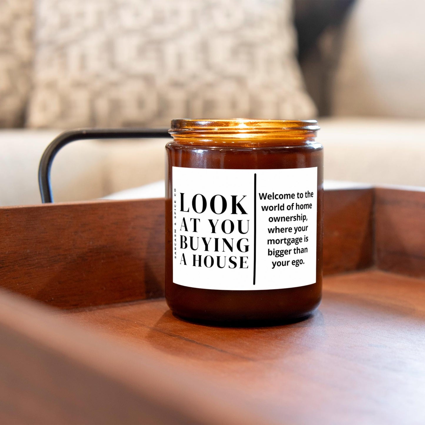 Housewarming Gift Closing New Home Gift Homeowner Moving Away Gift 1st Time Home Buyer Hand Made Scented Soy Wax Look at You Buying a House