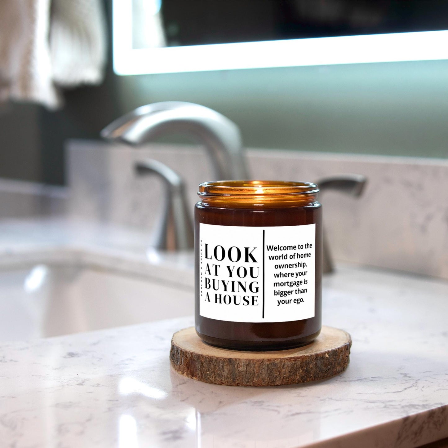 Housewarming Gift Closing New Home Gift Homeowner Moving Away Gift 1st Time Home Buyer Hand Made Scented Soy Wax Look at You Buying a House
