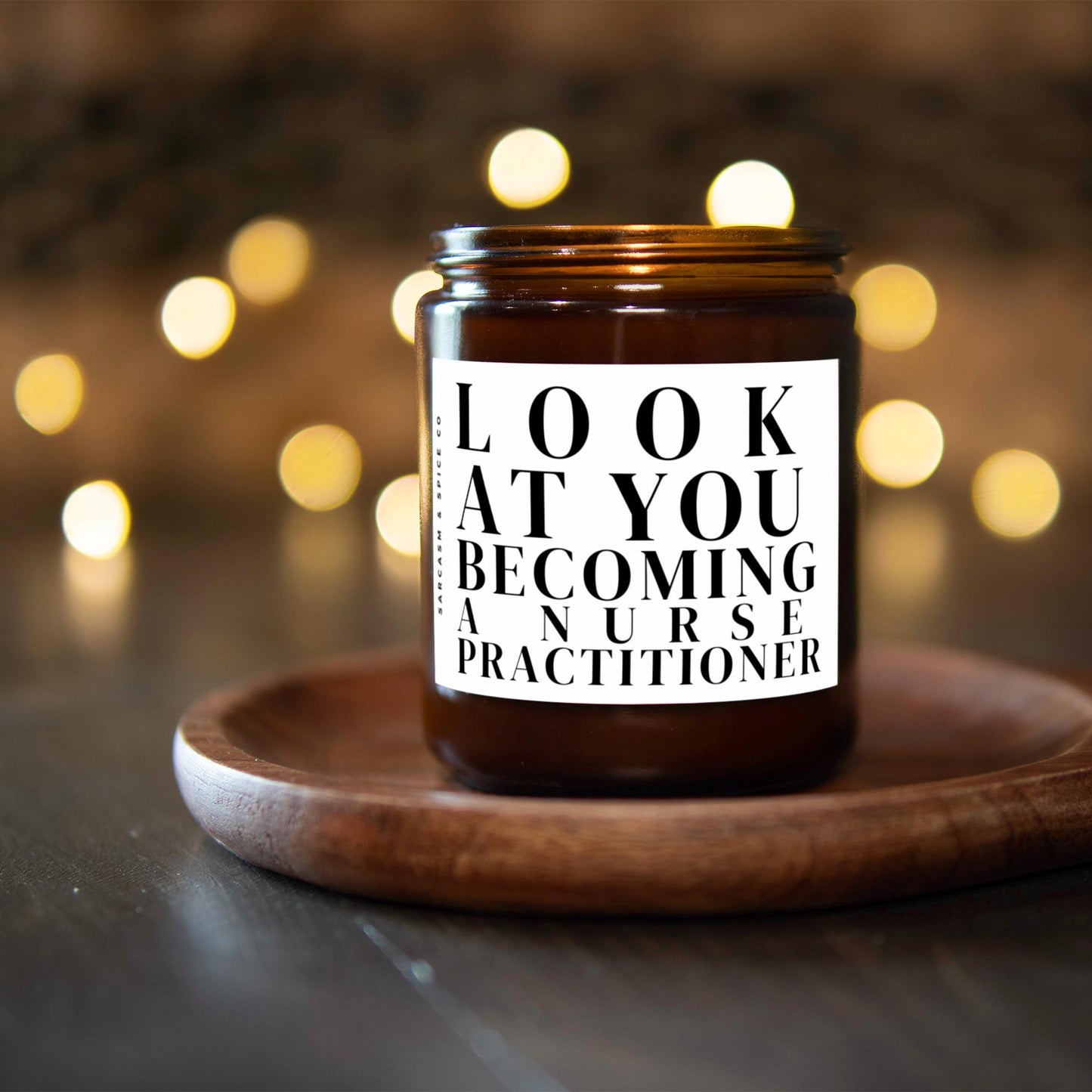 Nursing Practitioner School Graduation Candle Gift New Nurse Practitioner Candle NP New Job Gift Look at you Becoming a Nurse Practitioner