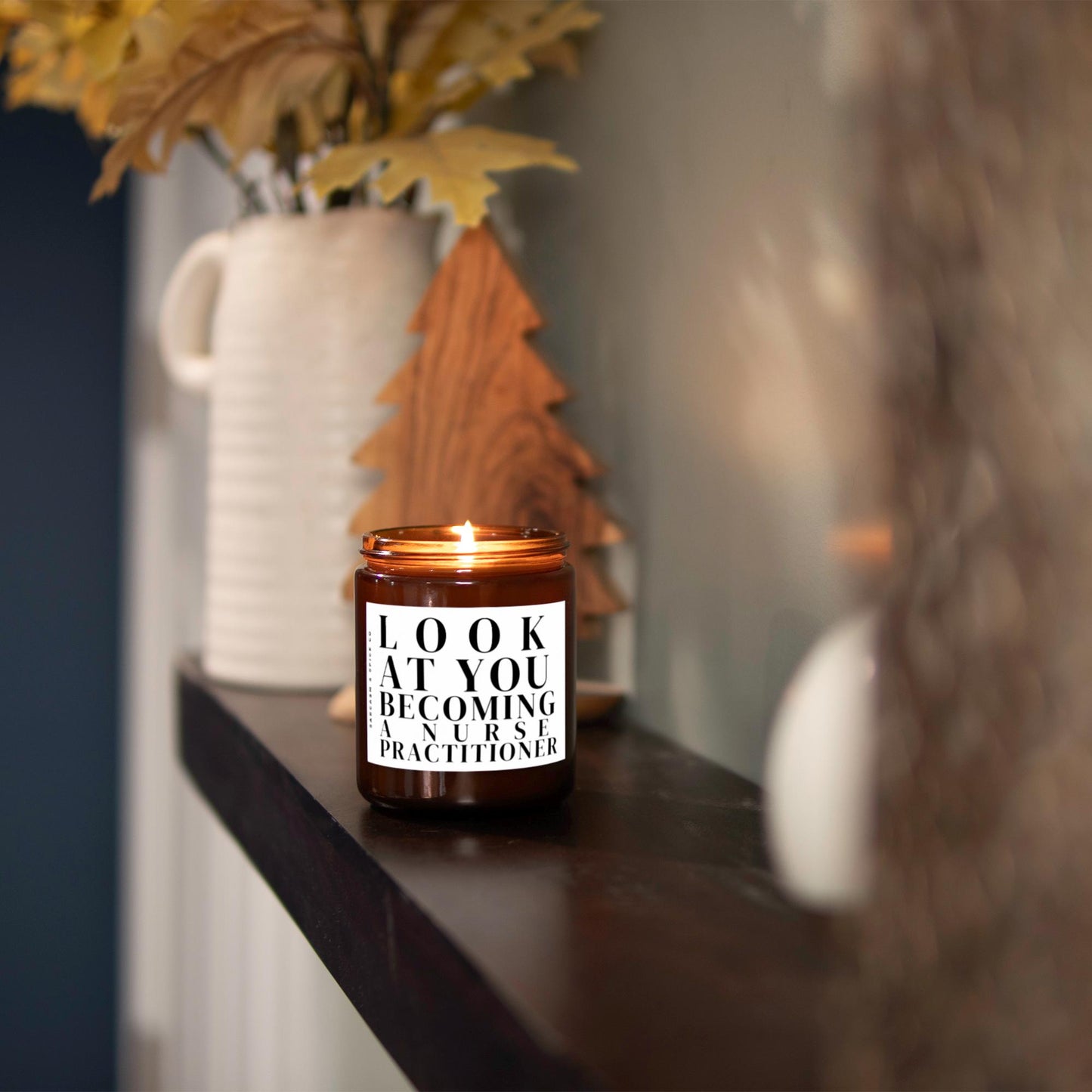Nursing Practitioner School Graduation Candle Gift New Nurse Practitioner Candle NP New Job Gift Look at you Becoming a Nurse Practitioner