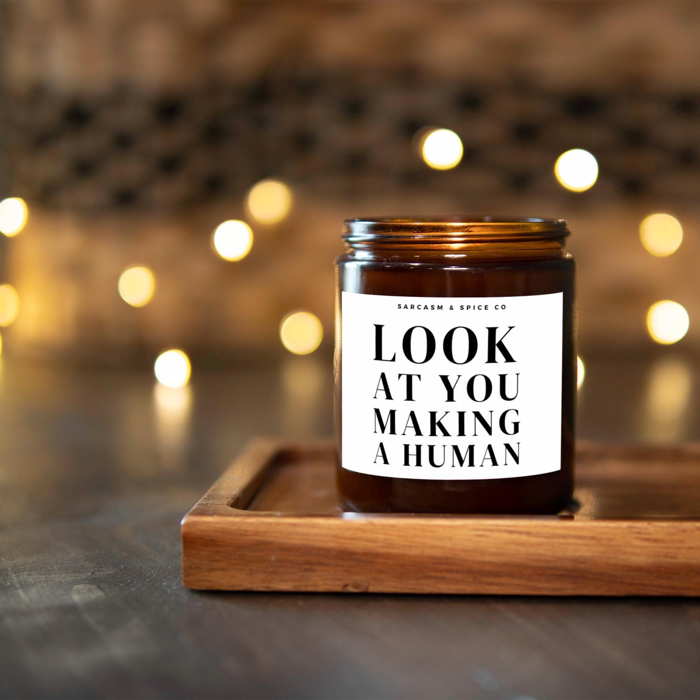 Baby Shower Gift New Mom Gift for Pregnant Gift Mother's Day Gift First Time Mom Gift for Pregnant Friend Candle Look at You Making a Human