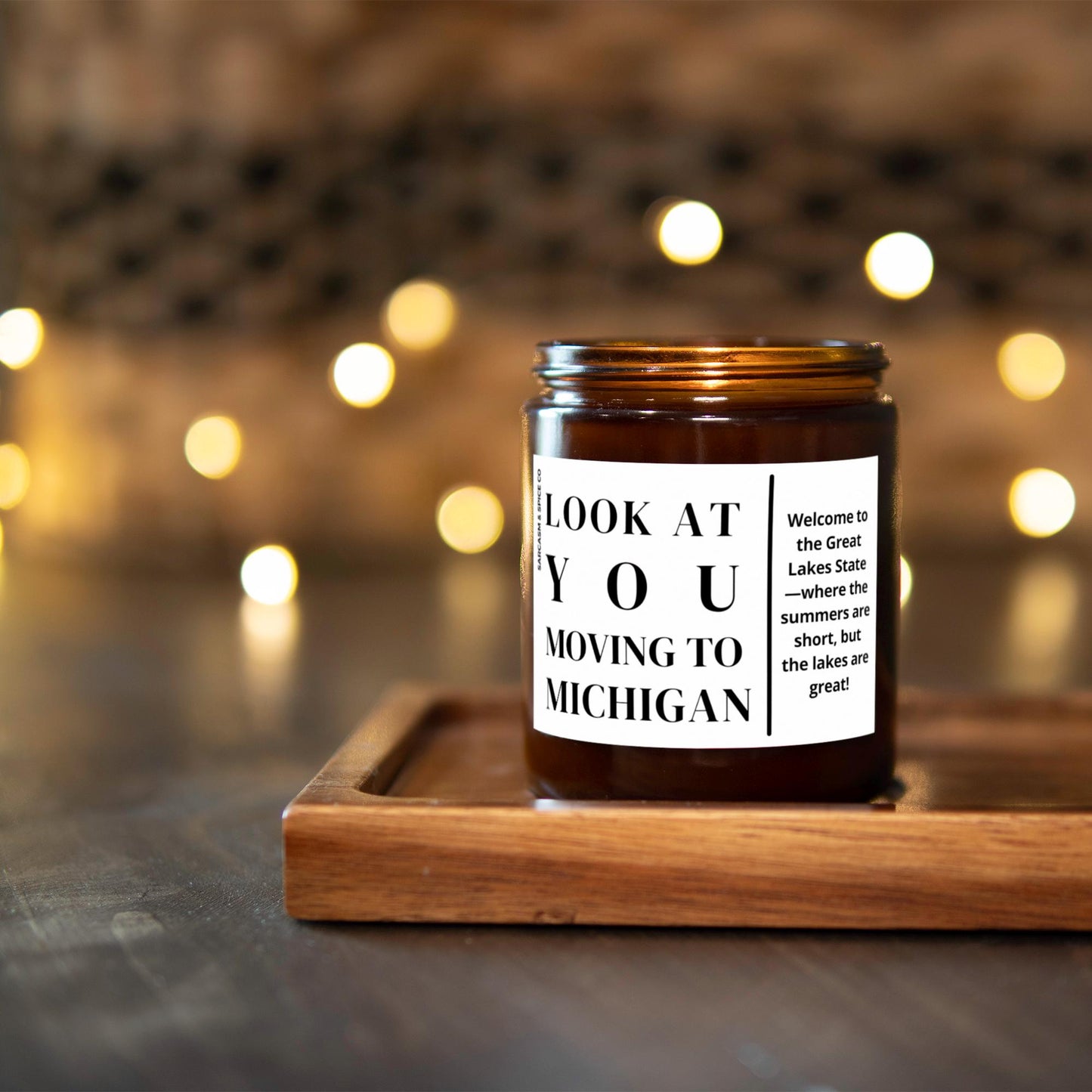 Michigan Moving Gift for New Home Housewarming Gift Friend Family Moving Job New Life Hand-Poured Soy Candle Look At You Moving To Michigan