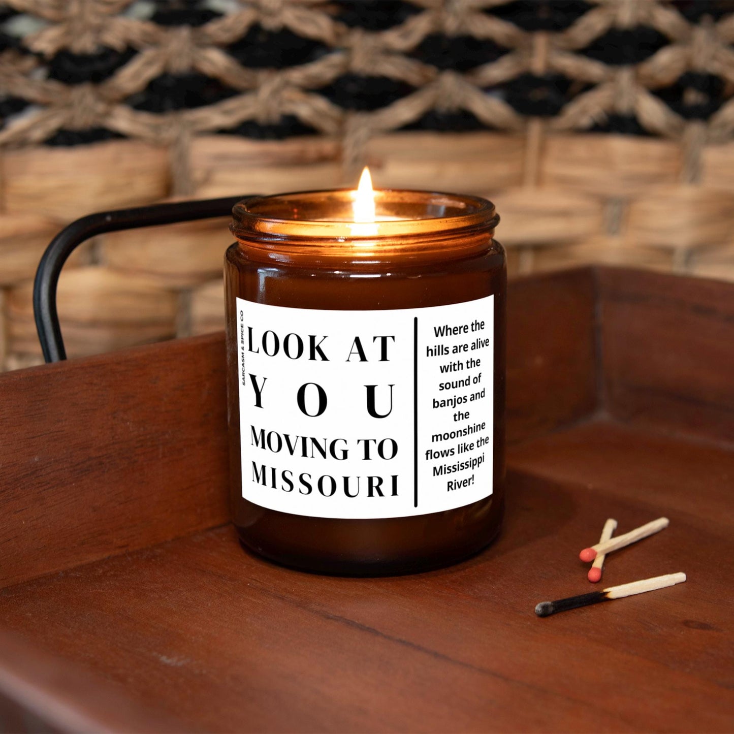 Missouri Moving Gift for New Home Housewarming Gift Friend Family Moving Job New Life Hand-Poured Soy Candle Look At You Moving To Missouri