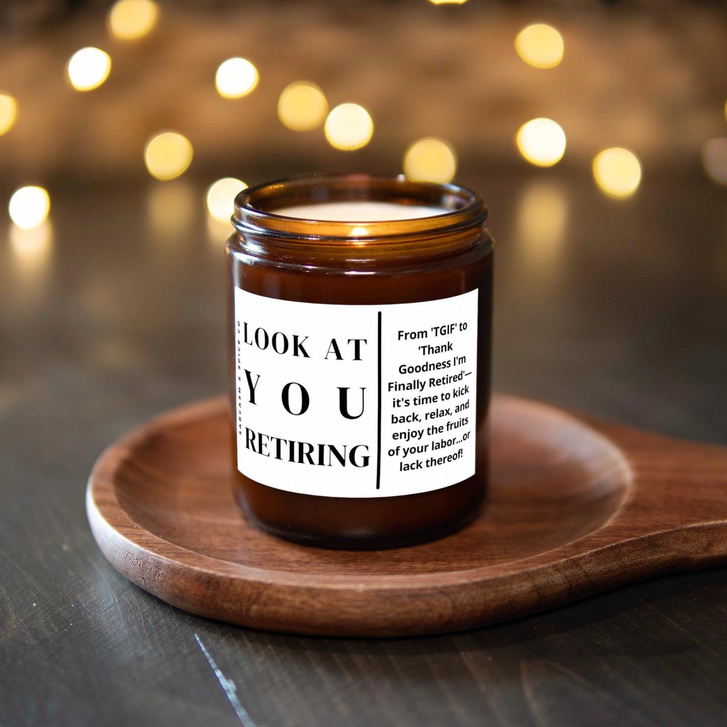 Retirement Gift Happy Retirement Funny Candle Retirement Coworker Gift Scented Candle Look at You Retiring