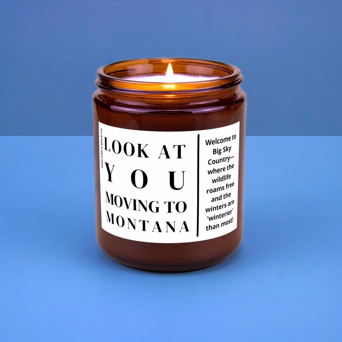Montana Moving Gift for New Home Housewarming Gift Friend Family Moving Job New Life Hand-Poured Soy Candle Look At You Moving To Montana