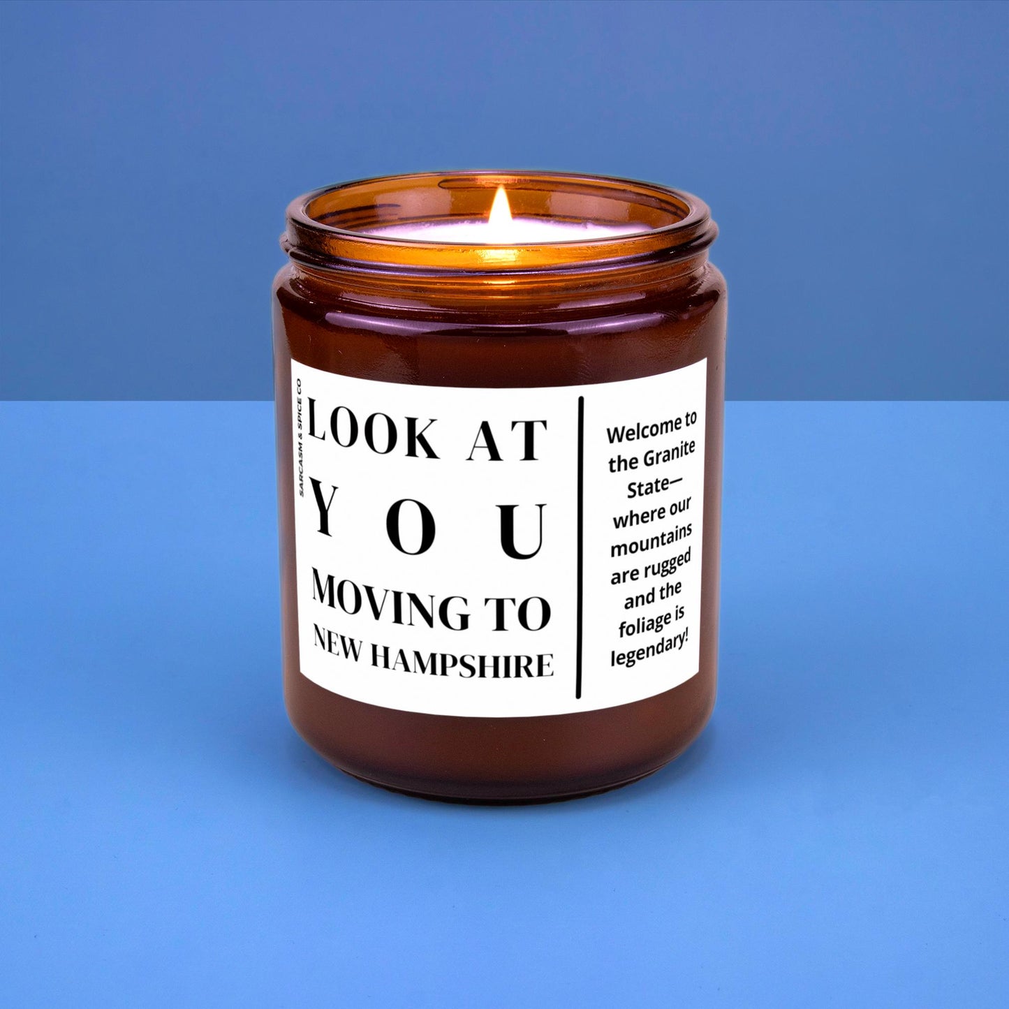 New Hampshire Moving Gift for New Home Housewarming Gift Friend Family Moving Job New Life Soy Candle Look At You Moving To New Hampshire