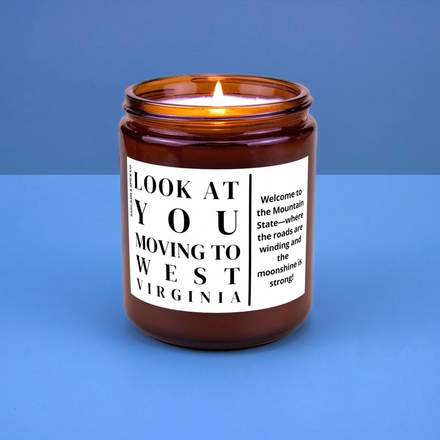 West Virginia Moving Gift for New Home Housewarming Gift Friend Family Moving Job New Life Soy Candle Look At You Moving To West Virginia