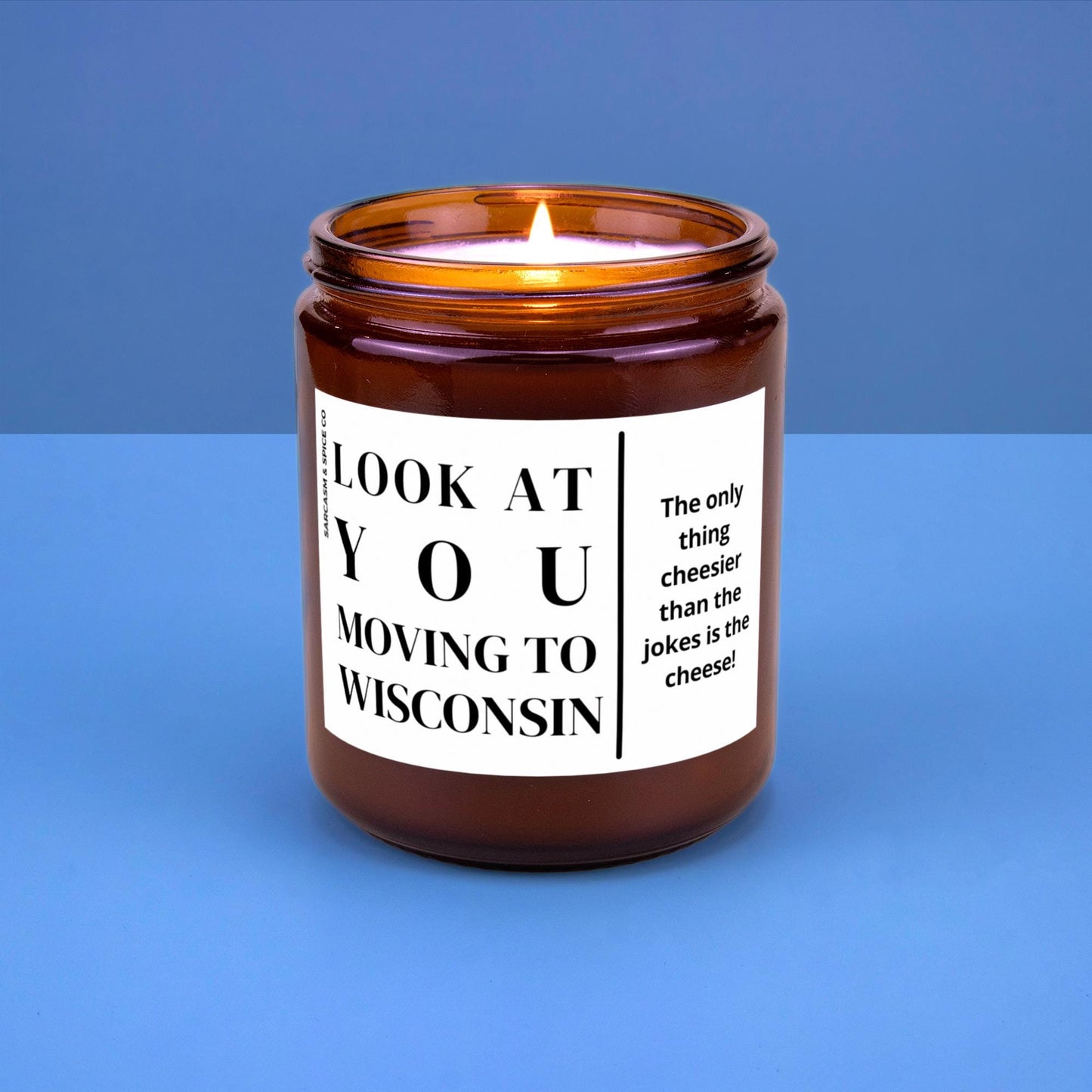 Wisconsin Moving Gift for New Home Housewarming Gift Friend Family Moving Job New Life Soy Candle Look At You Moving To Wisconsin