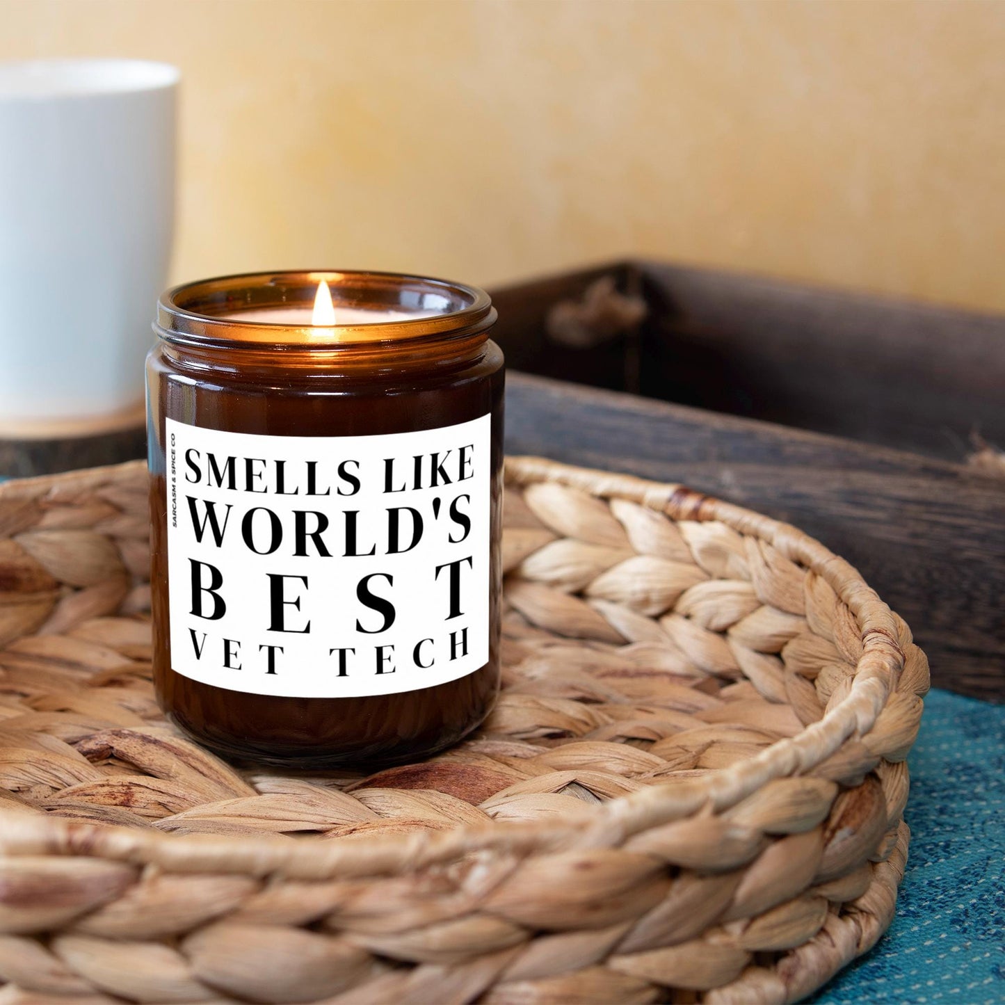 Gift for Vet Tech Gift for Veterinarian Candle Vet Tech Week Vet Assistant VMD Gift Vet Smells Like Worlds Best Vet Tech