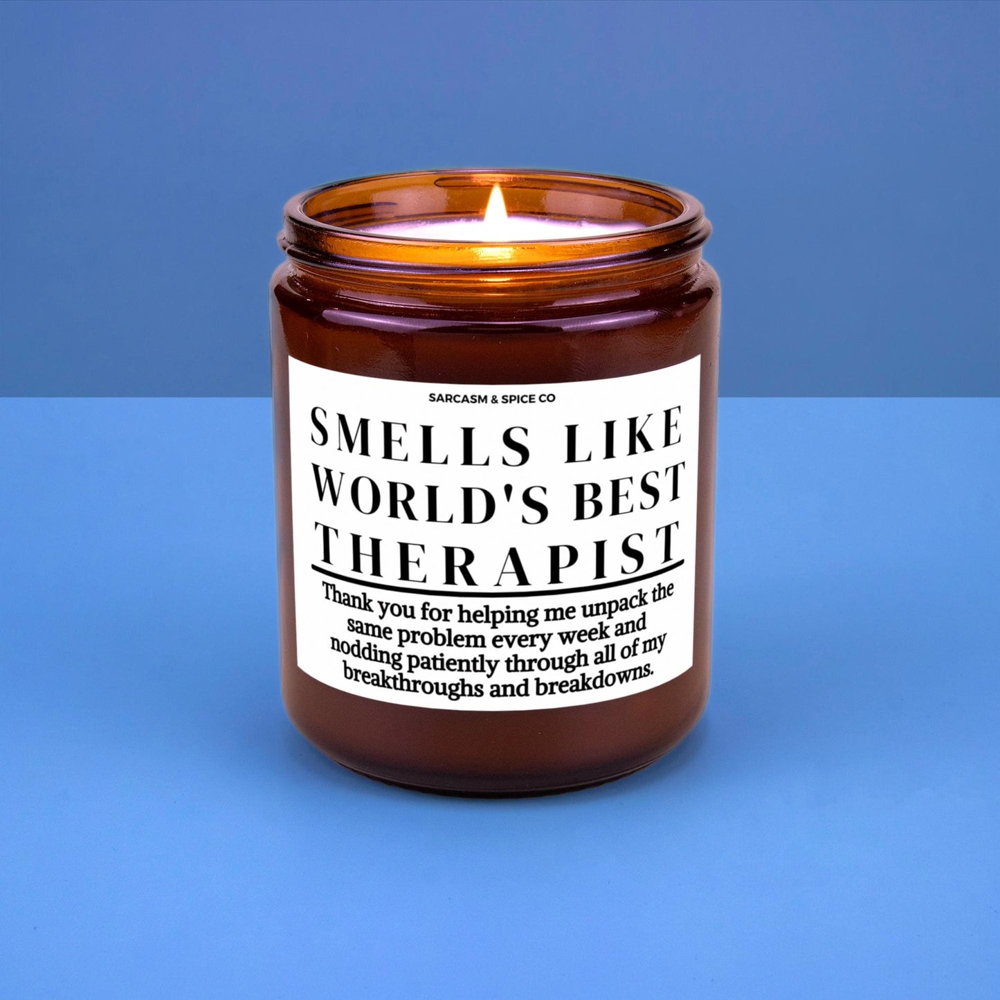 Therapist Gift Psychiatrist Funny Therapist Appreciation Psychologist Gift Therapy Hand Made Soy Candle Smells Like Worlds Best Therapist