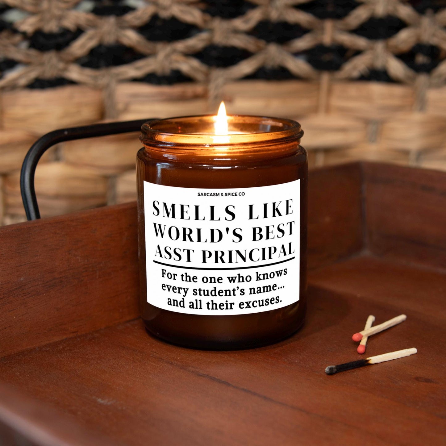 Best Asst Principal Appreciation Gift Asst Principal Funny Candle Funny Surprise Gift for Teacher Smell Like Worlds Best Asst Principal 4