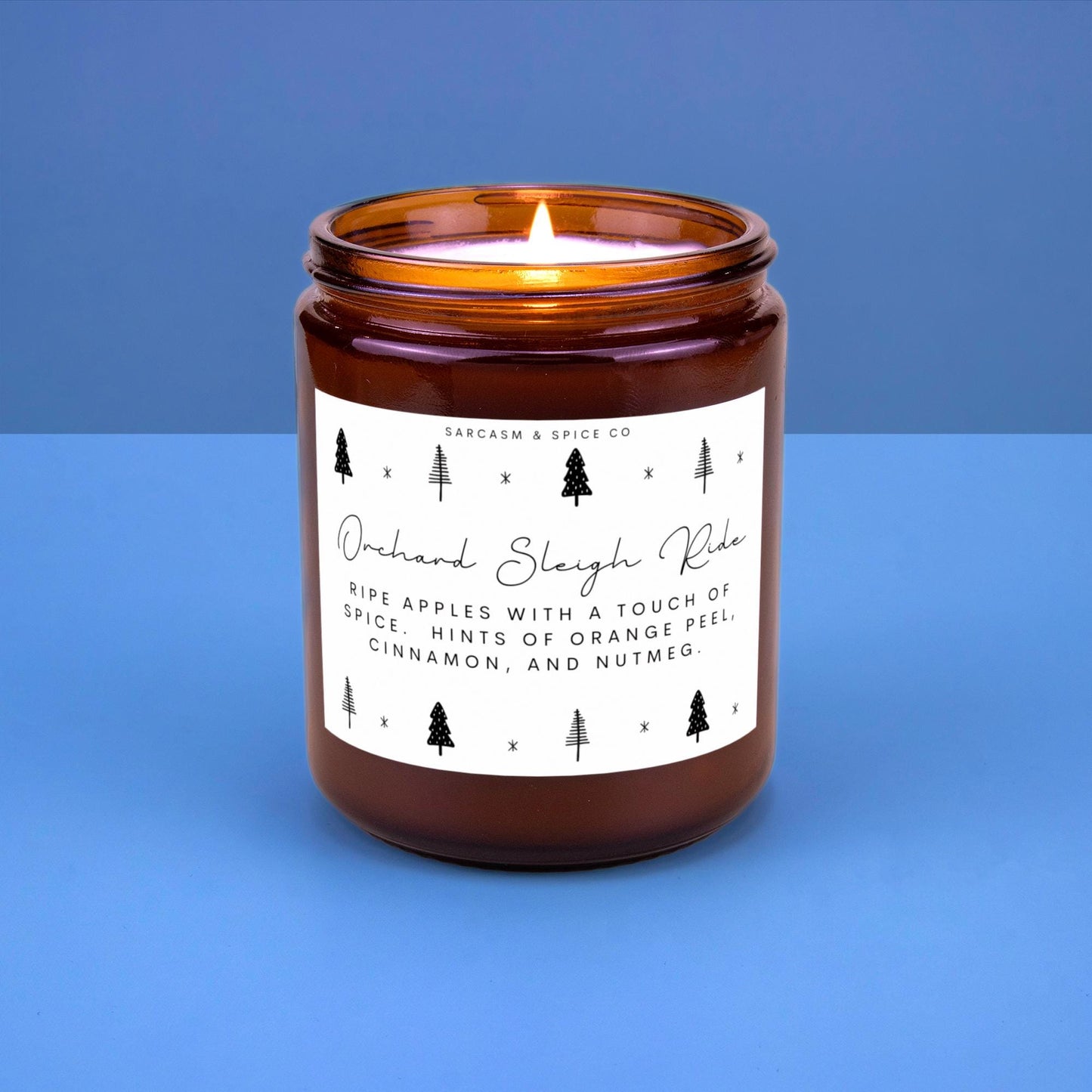 Orchard Sleigh Ride Candle Fall Candle Gifts for Her Home Decor Candle Homemade Hand Poured Soy Wax Candle Clean Scent Perfect Gift for Home