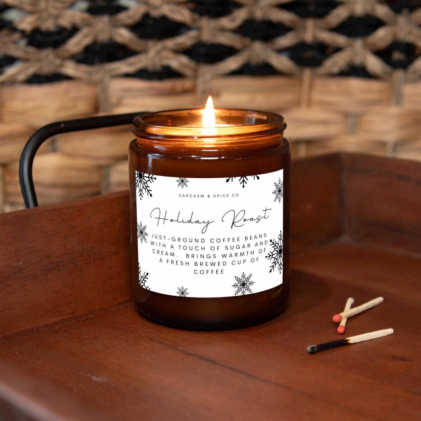 Holiday Roast Candle Lover Gifts for Her Home Decor Candle Homemade Hand Poured Soy Wax Candle Clean Scent Perfect Gift for Home 4