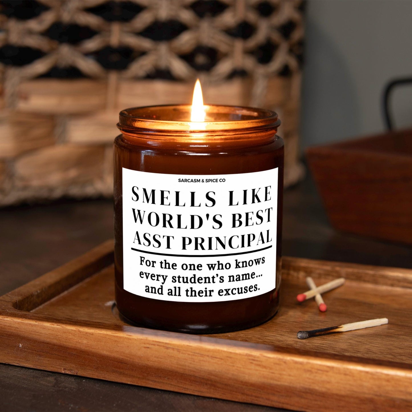 Best Asst Principal Appreciation Gift Asst Principal Funny Candle Funny Surprise Gift for Teacher Smell Like Worlds Best Asst Principal 5