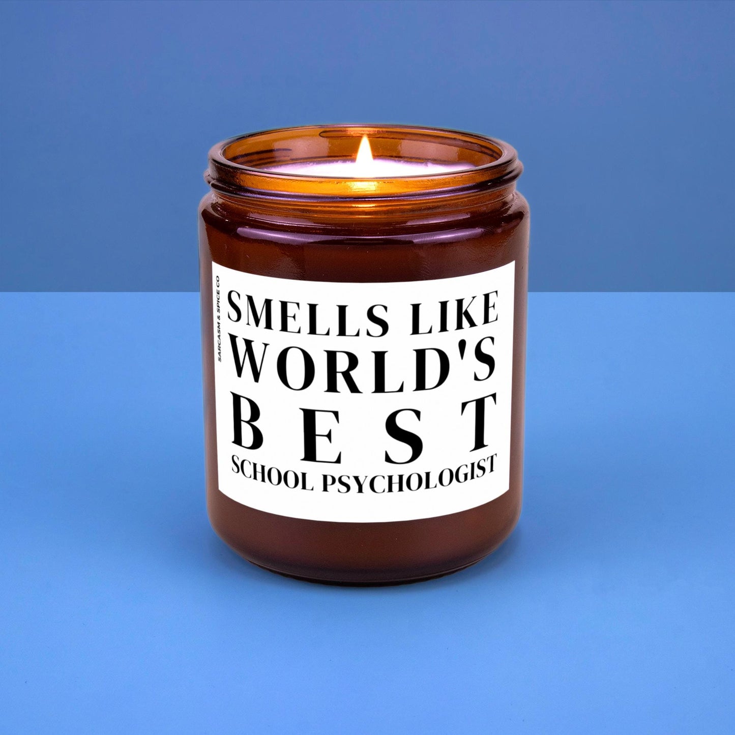 School Psychologist Appreciation Gift Teacher Candle Funny Surprise Gift for Psychologist Smell Like Worlds Best School Psychologist