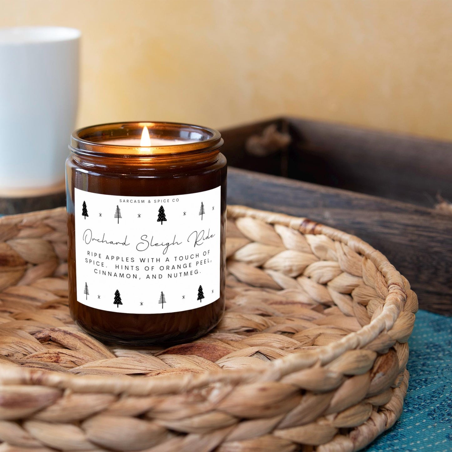Orchard Sleigh Ride Candle Fall Candle Gifts for Her Home Decor Candle Homemade Hand Poured Soy Wax Candle Clean Scent Perfect Gift for Home 6