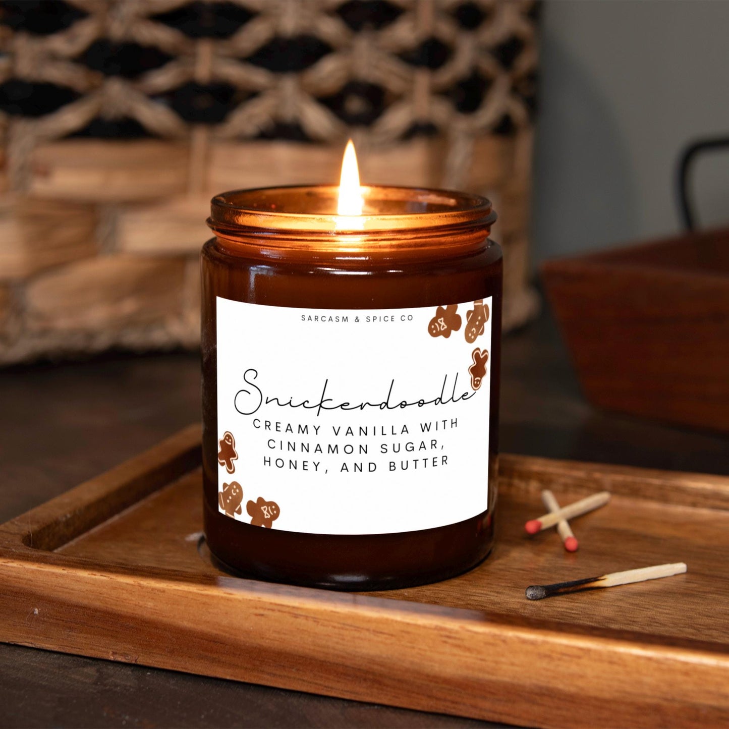 Snickerdoodle Candle Lover Gifts for Her Home Decor Candle Homemade Hand Poured Soy Wax Candle Clean Scent Perfect Gift for Home 6