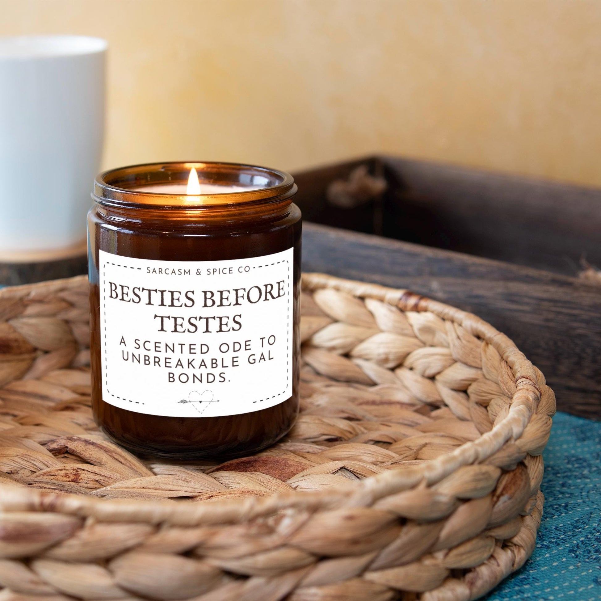 Gift for Best Friend Candle Galentine Funny BFF Candle Girlfriend Gift BFF Valentines Day Best Friend Bridesmaid Besties Before Testes 5