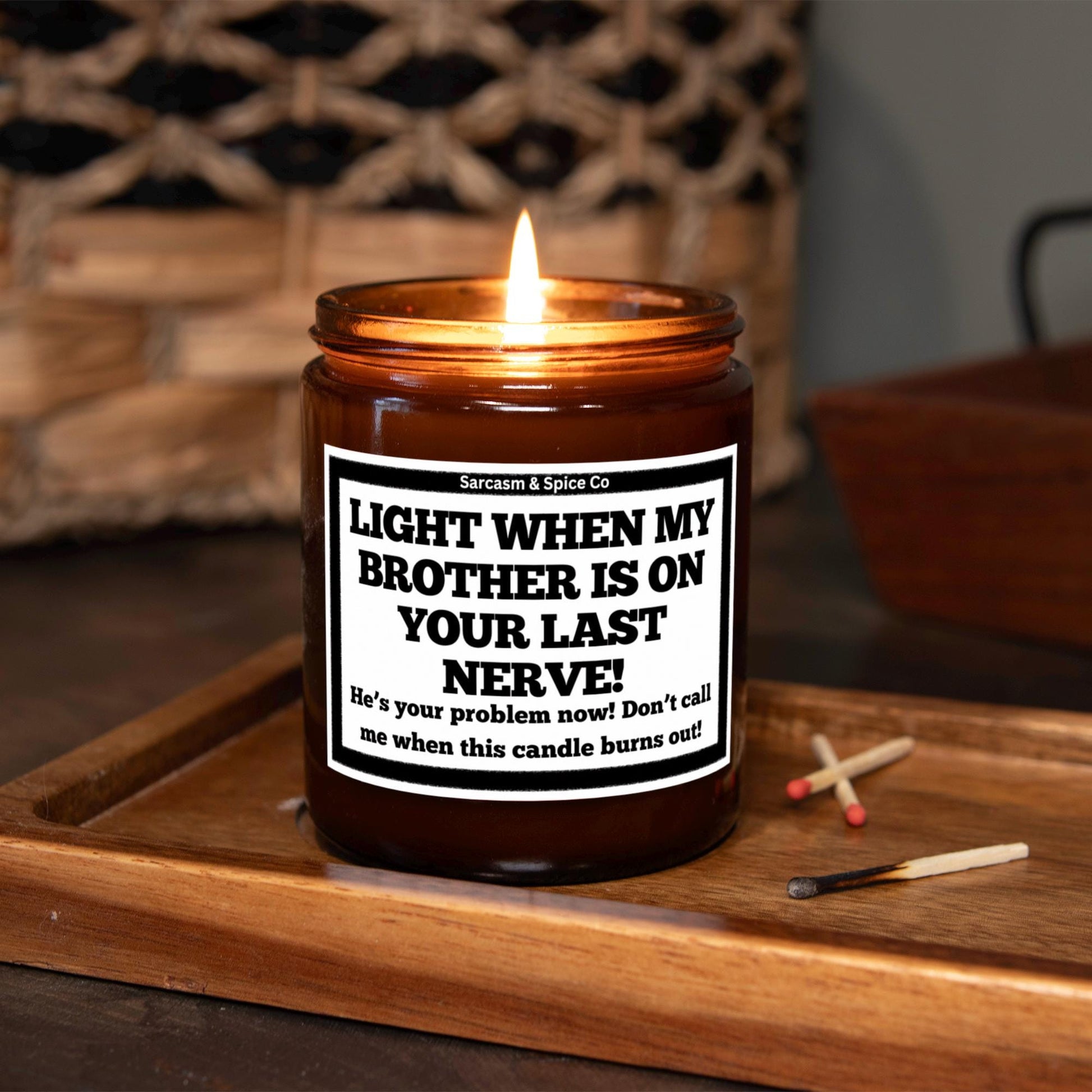 Sister InLaw Gift Funny New Sister In Law Candle Gift Bridal Shower Gag Wedding Bachelorette Marrying My Brother Last Nerve Don't Call 4