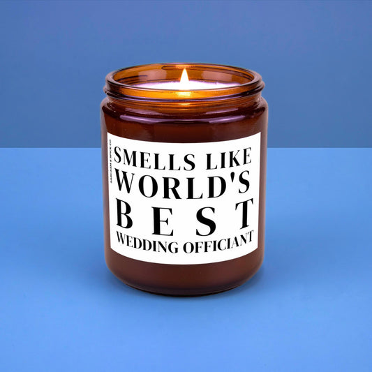 Wedding Officiant Gift Funny Will You Marry Us Candle Unique Gift for Wedding Professional Smells Line Worlds Best Wedding Officiant