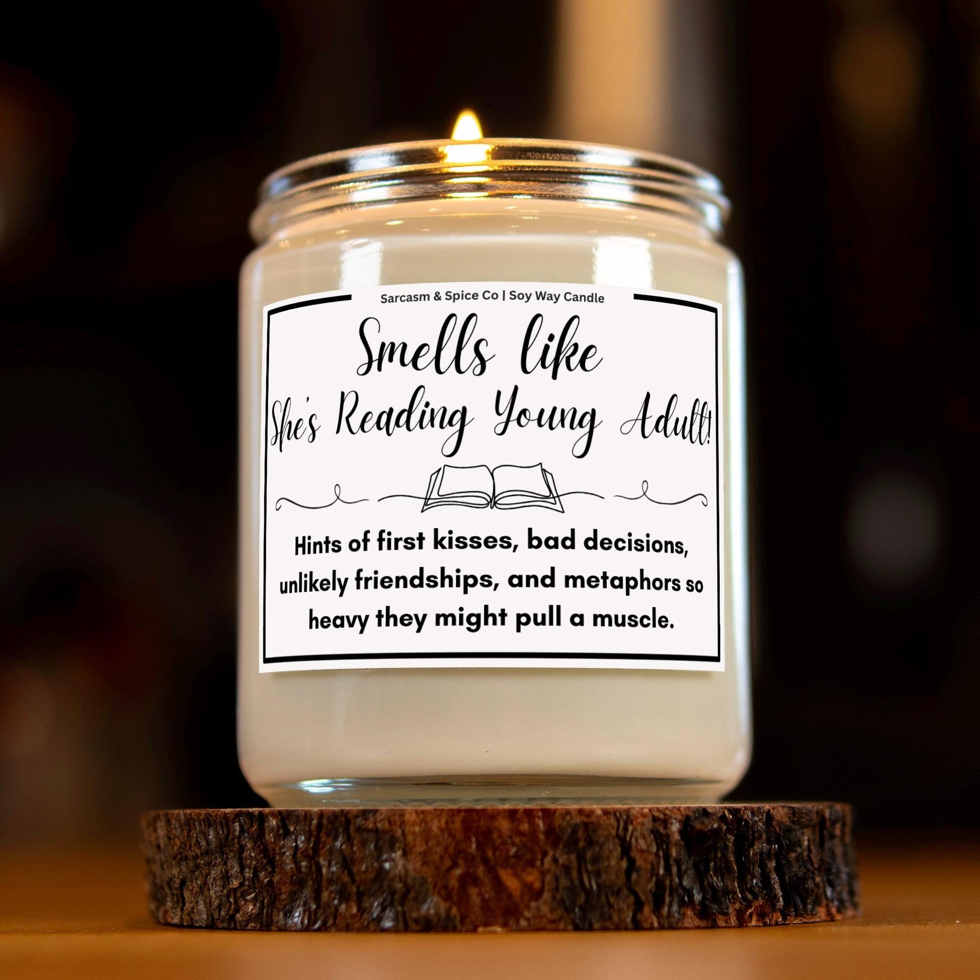 Book Lover Gift for Bookworms Literature Fans Relaxing Literary Scented Candle for Book Lover Candle Smells Like She's Reading Young Adult 5