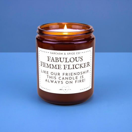 Gift for Galentines Day Candle Galentine Funny Candle Girlfriend Gift BFF Valentines Day Best Friend Bridesmaid Fabulous Femme Flicker