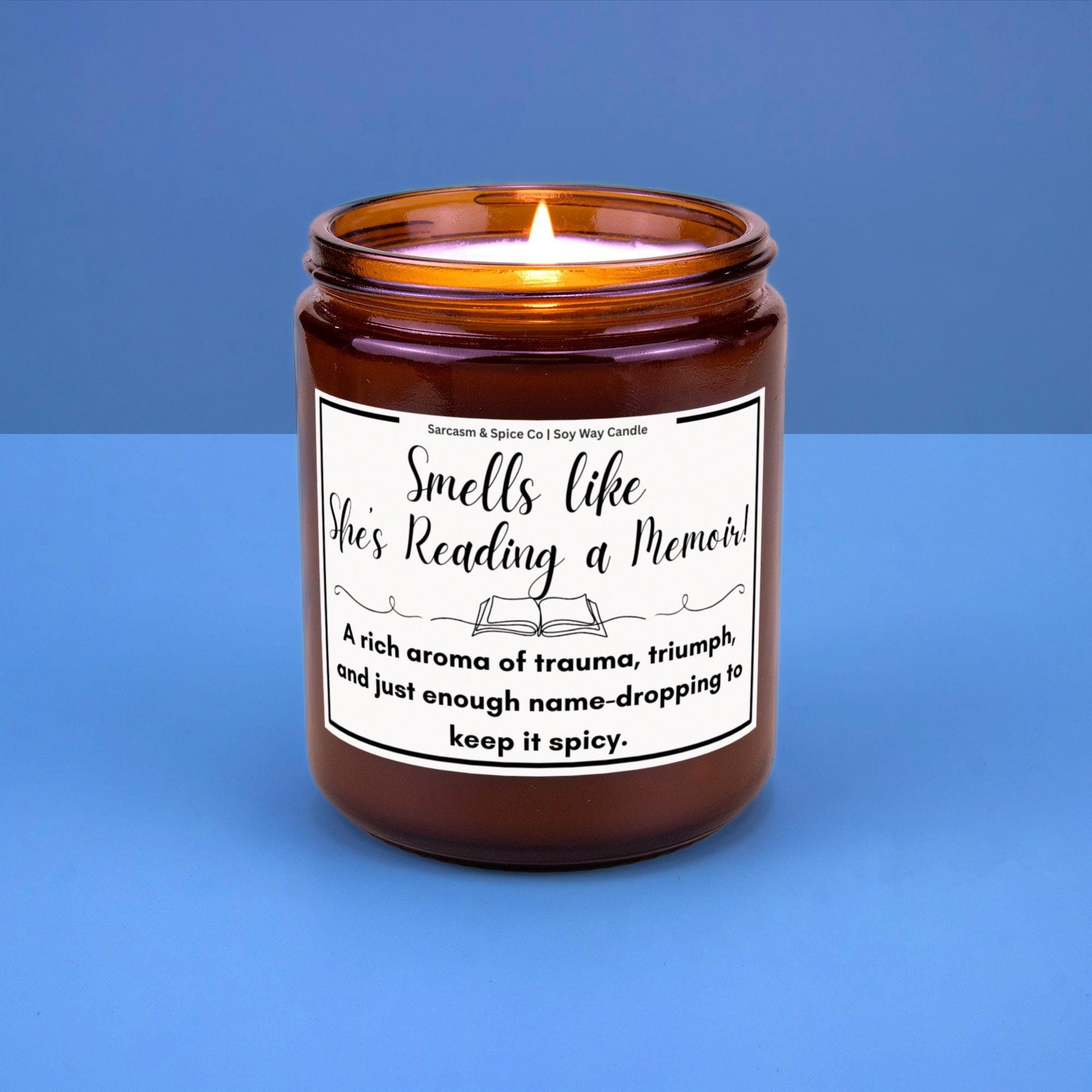 Book Lover Gift for Bookworms Literature Fans Relaxing Literary Scented Candle for Book Lover Candle Smells Like She's Reading Memoir