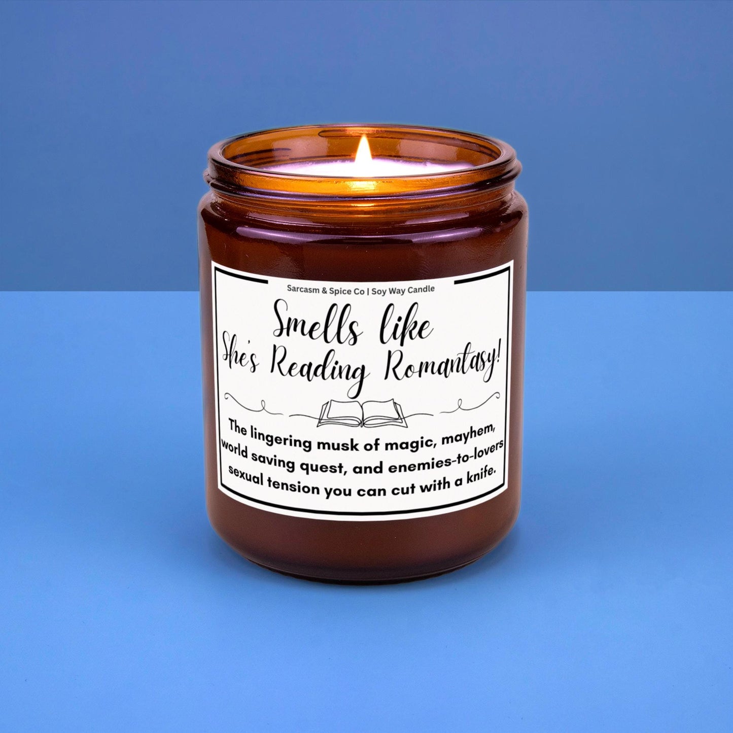 Book Lover Gift for Bookworms Literature Fans Relaxing Literary Scented Candle for Book Lover Candle Smells Like She's Reading Romantasy