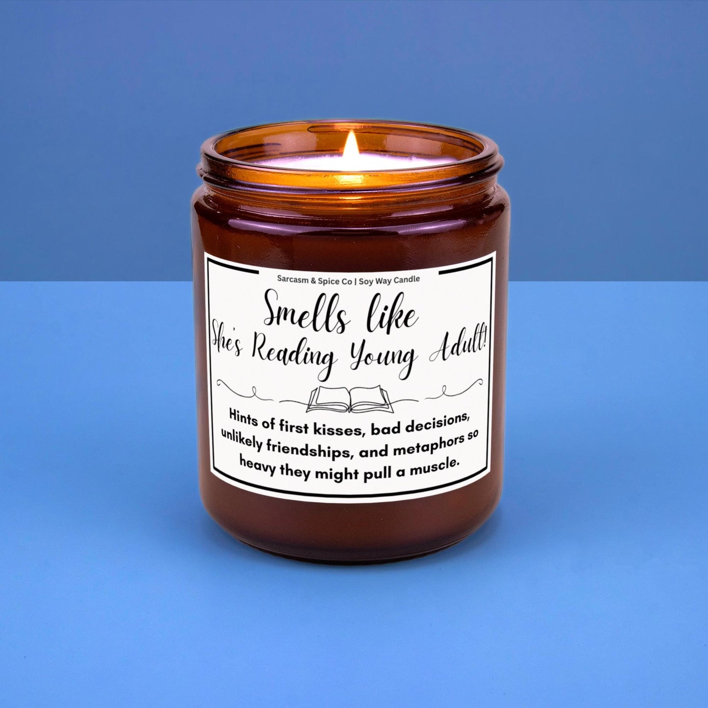 Book Lover Gift for Bookworms Literature Fans Relaxing Literary Scented Candle for Book Lover Candle Smells Like She's Reading Young Adult