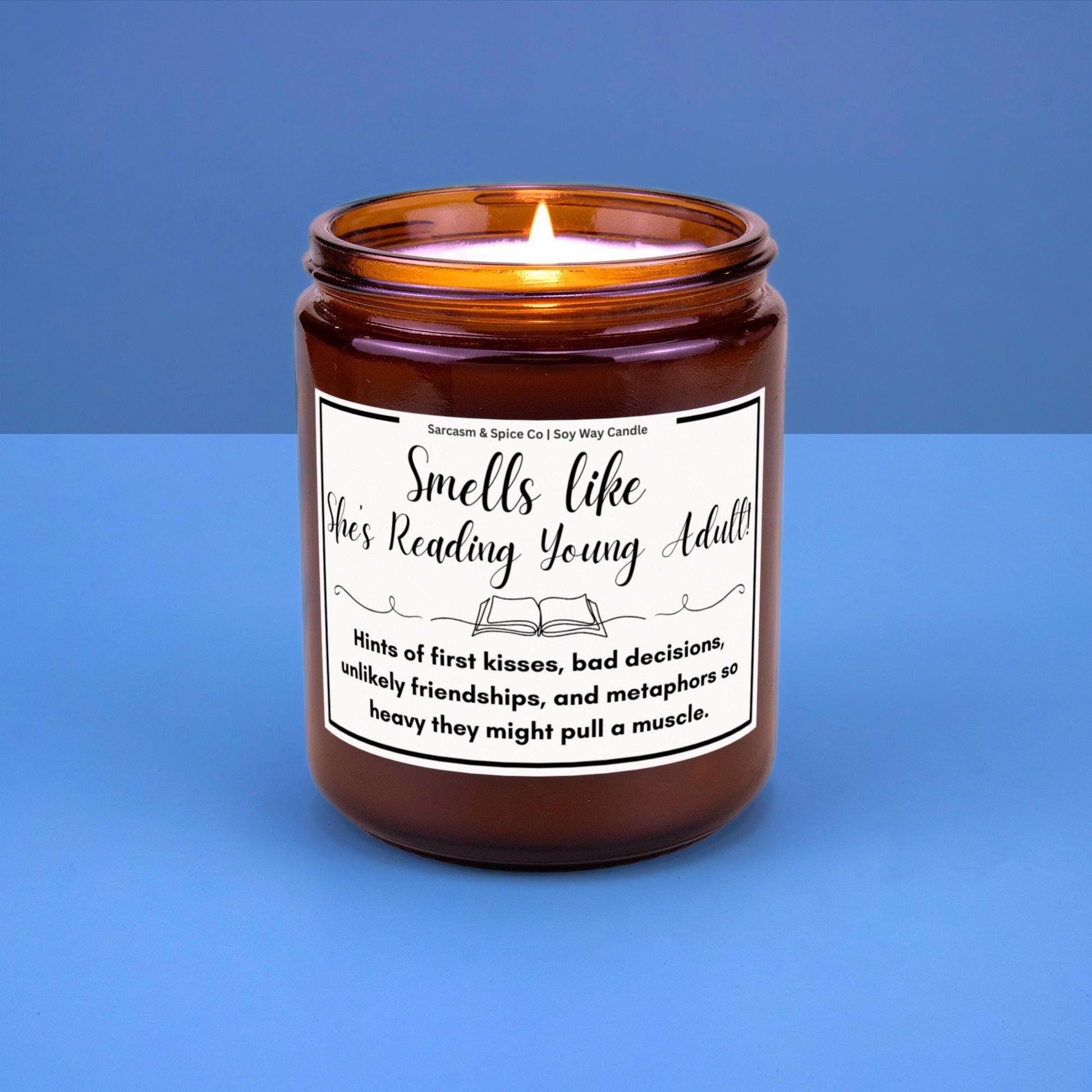 Book Lover Gift for Bookworms Literature Fans Relaxing Literary Scented Candle for Book Lover Candle Smells Like She's Reading Young Adult