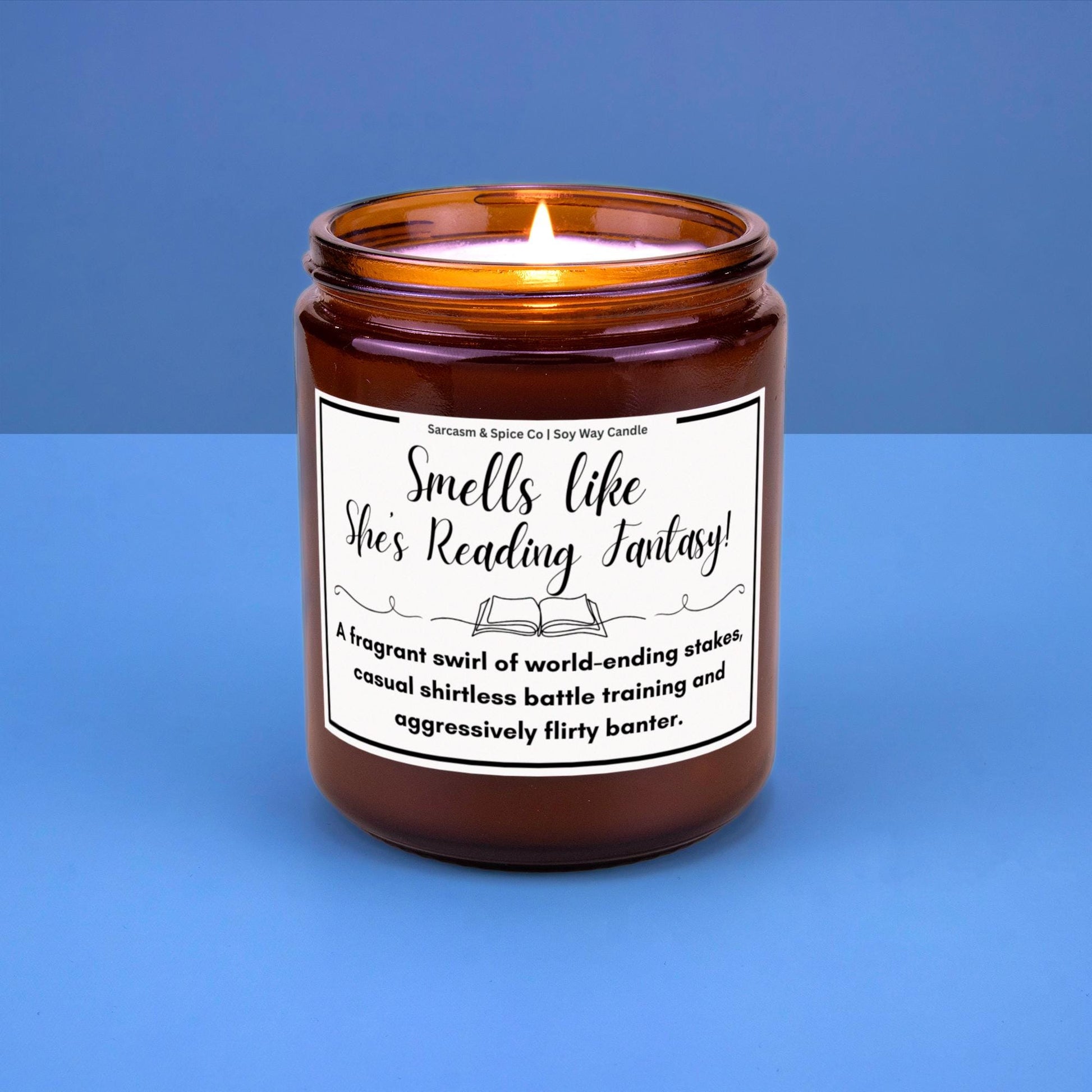 Book Lover Gift for Bookworms Literature Fans Relaxing Literary Scented Candle for Book Lover Candle Smells Like She's Reading Fantasy