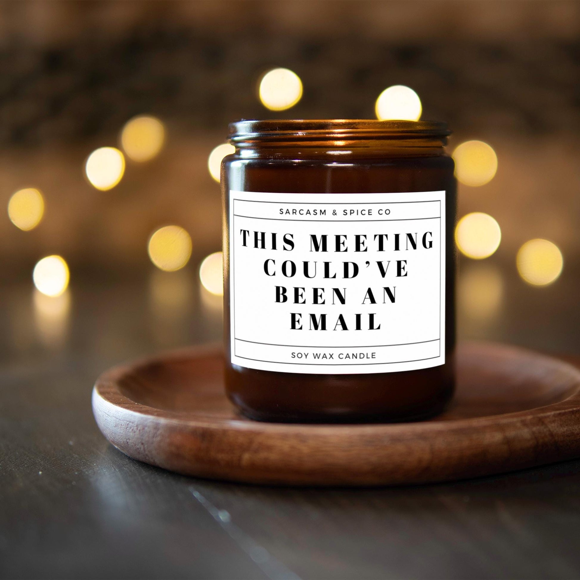 Sarcastic Office Candle for Coworkers Bosses and Anyone Who Loves Funny Work Gifts – This Meeting Could’ve Been an Email Candle 4