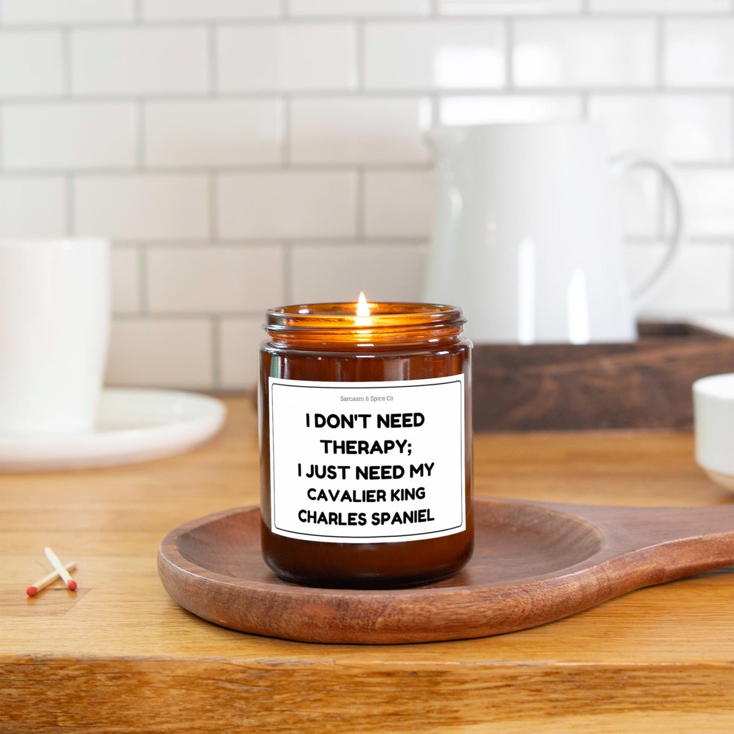 Cavalier King Charles Spaniel Candle Gift For Dog Lover Candle For Dog Mom Gift Women Who Love Dogs I Need My Cavalier King Charles Spaniel 2