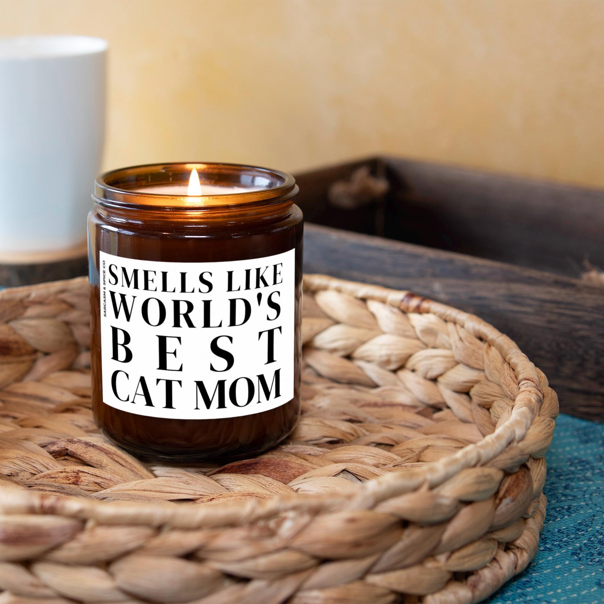Cat Mom Gift For Cat Mom Owners Gift Cat Lover Candle Smells Like Worlds Best Cat Mom 5