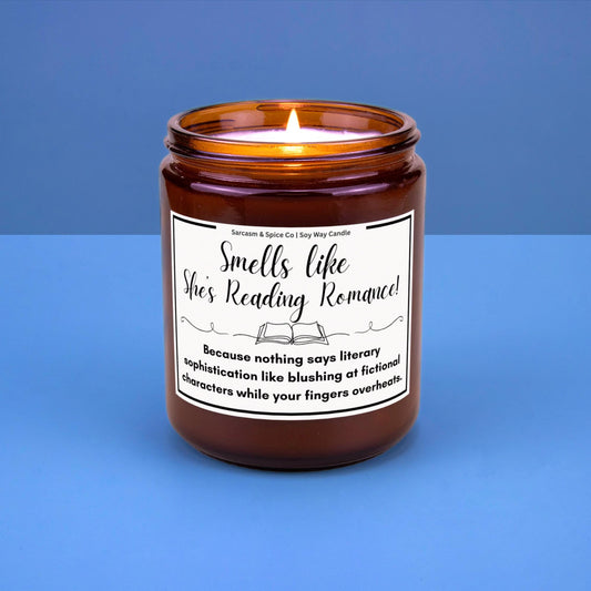 Book Lover Gift for Bookworms Literature Fans Relaxing Literary Scented Candle for Book Lover Candle Smell Like She's Reading Romance