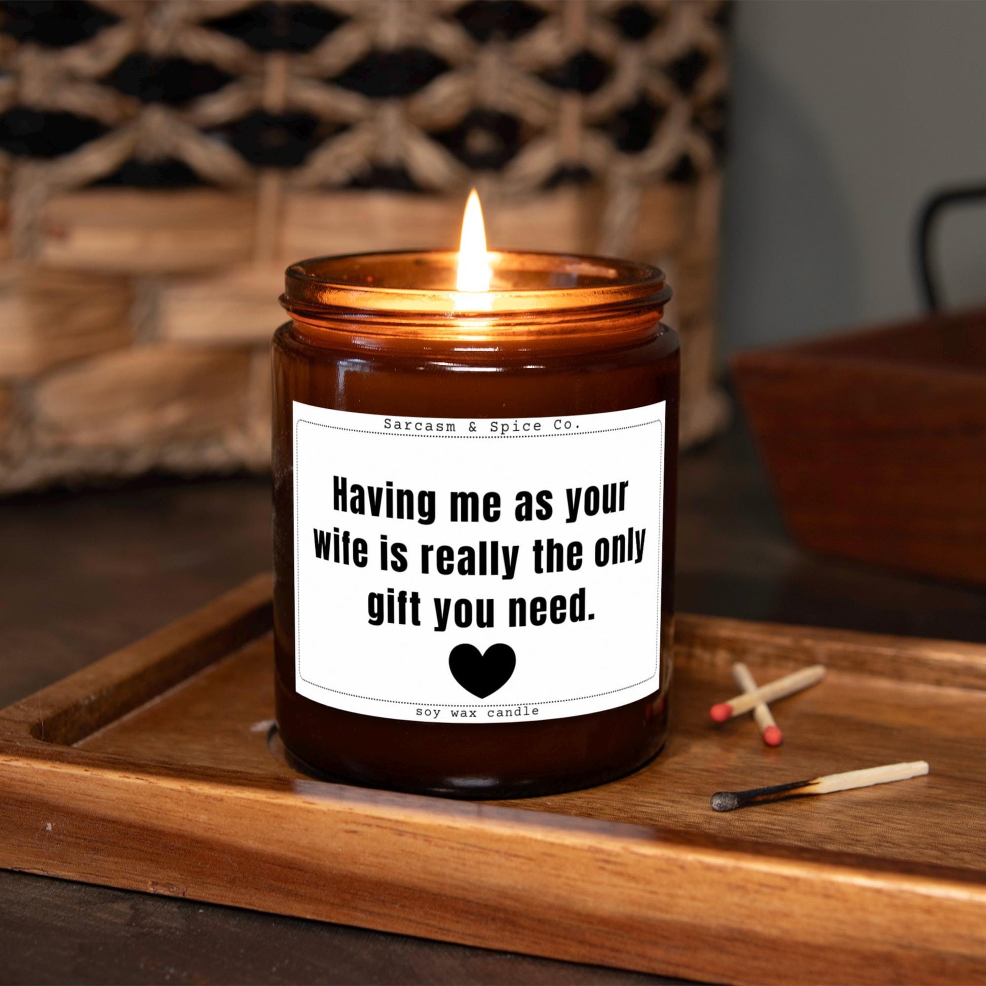 Husband Gift for Valentines Day Gift Vday Candle for Her Valentines Candle Anniversary Gift for Husband Wife Only Gift You Need 5