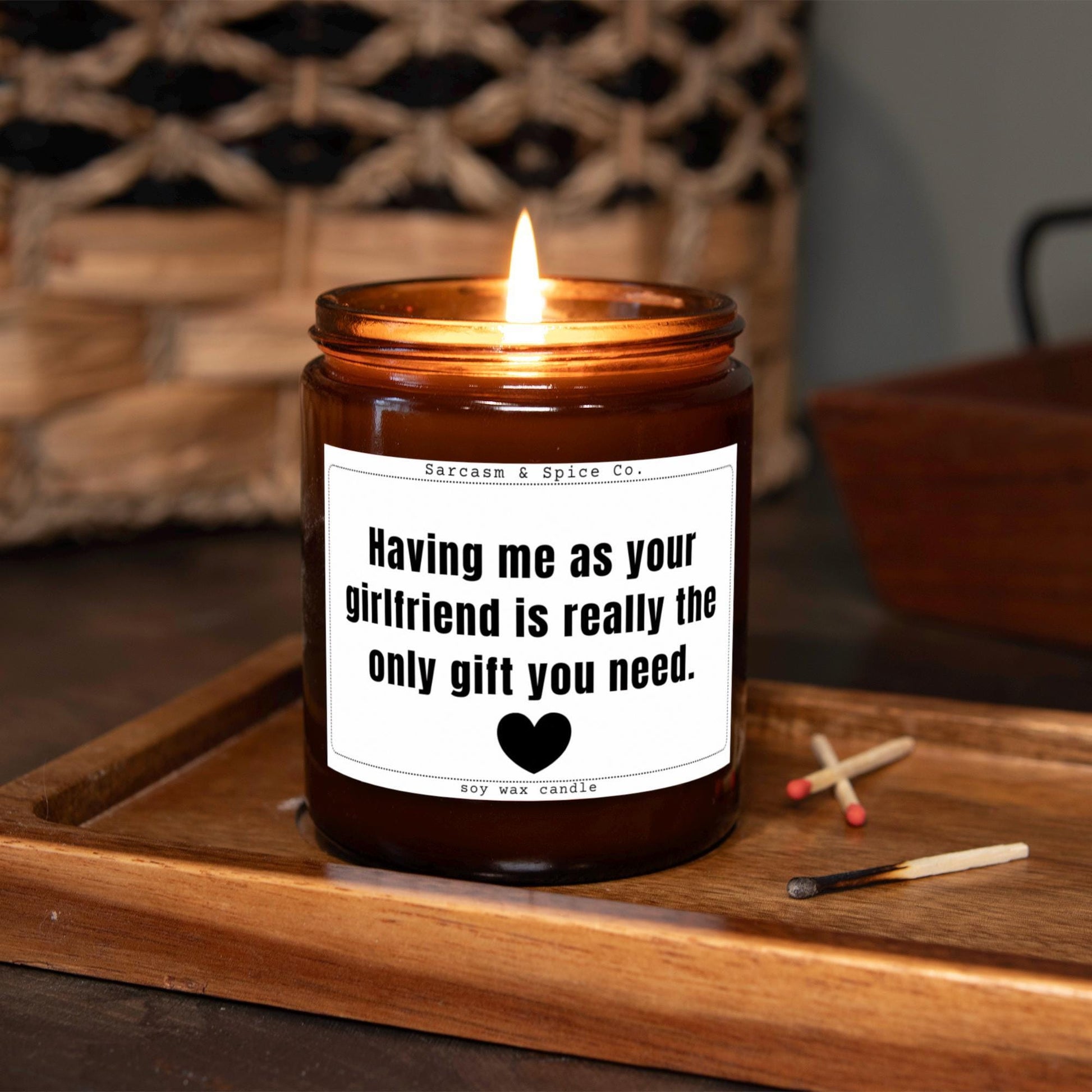 Boyfriend Gift for Valentines Day Gift Vday Candle for Her Valentines Candle Anniversary Gift for Boyfriend Girlfriend Only Gift You Need 5