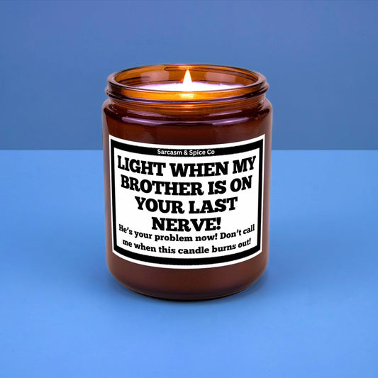 Sister InLaw Gift Funny New Sister In Law Candle Gift Bridal Shower Gag Wedding Bachelorette Marrying My Brother Last Nerve Don't Call 2
