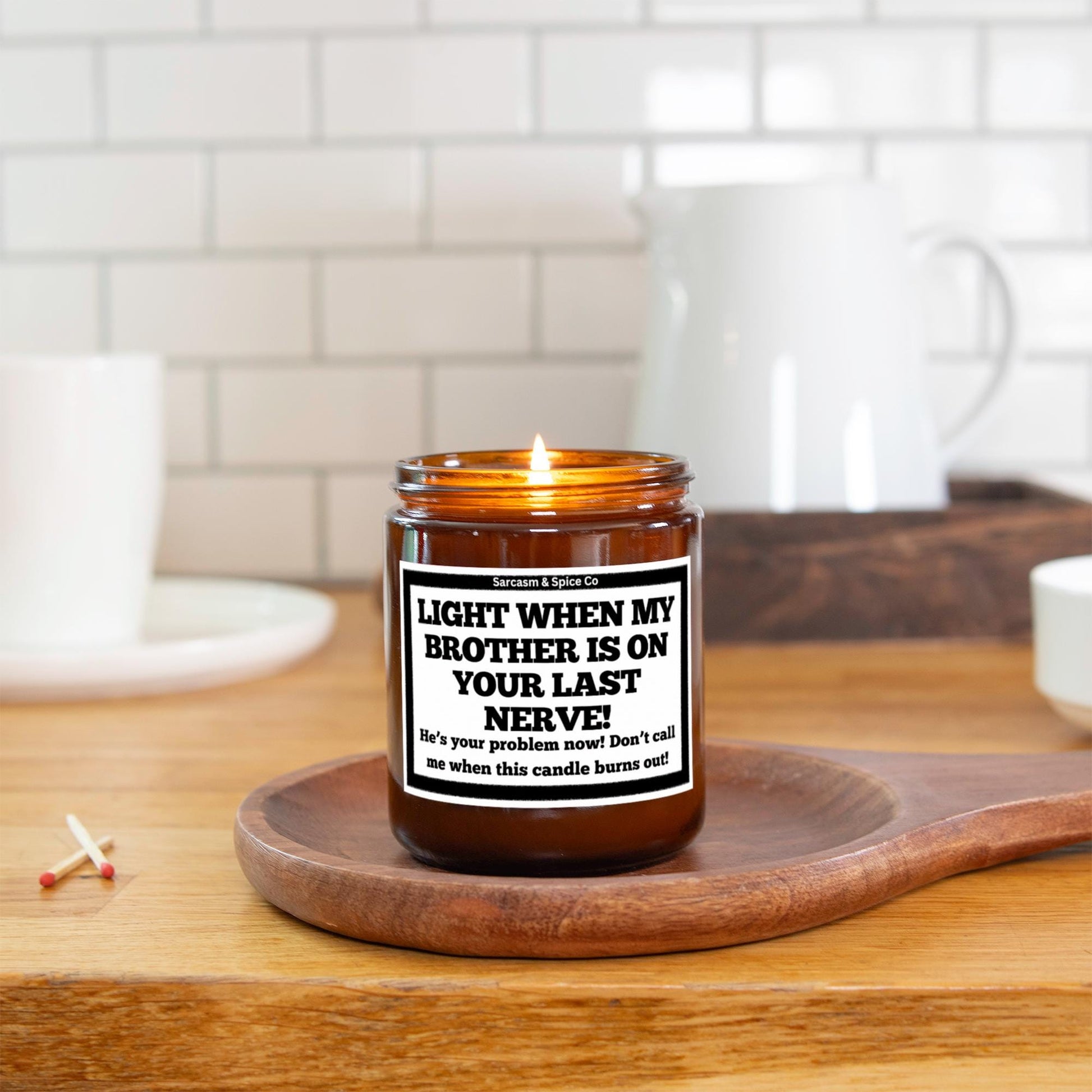 Sister InLaw Gift Funny New Sister In Law Candle Gift Bridal Shower Gag Wedding Bachelorette Marrying My Brother Last Nerve Don't Call 3