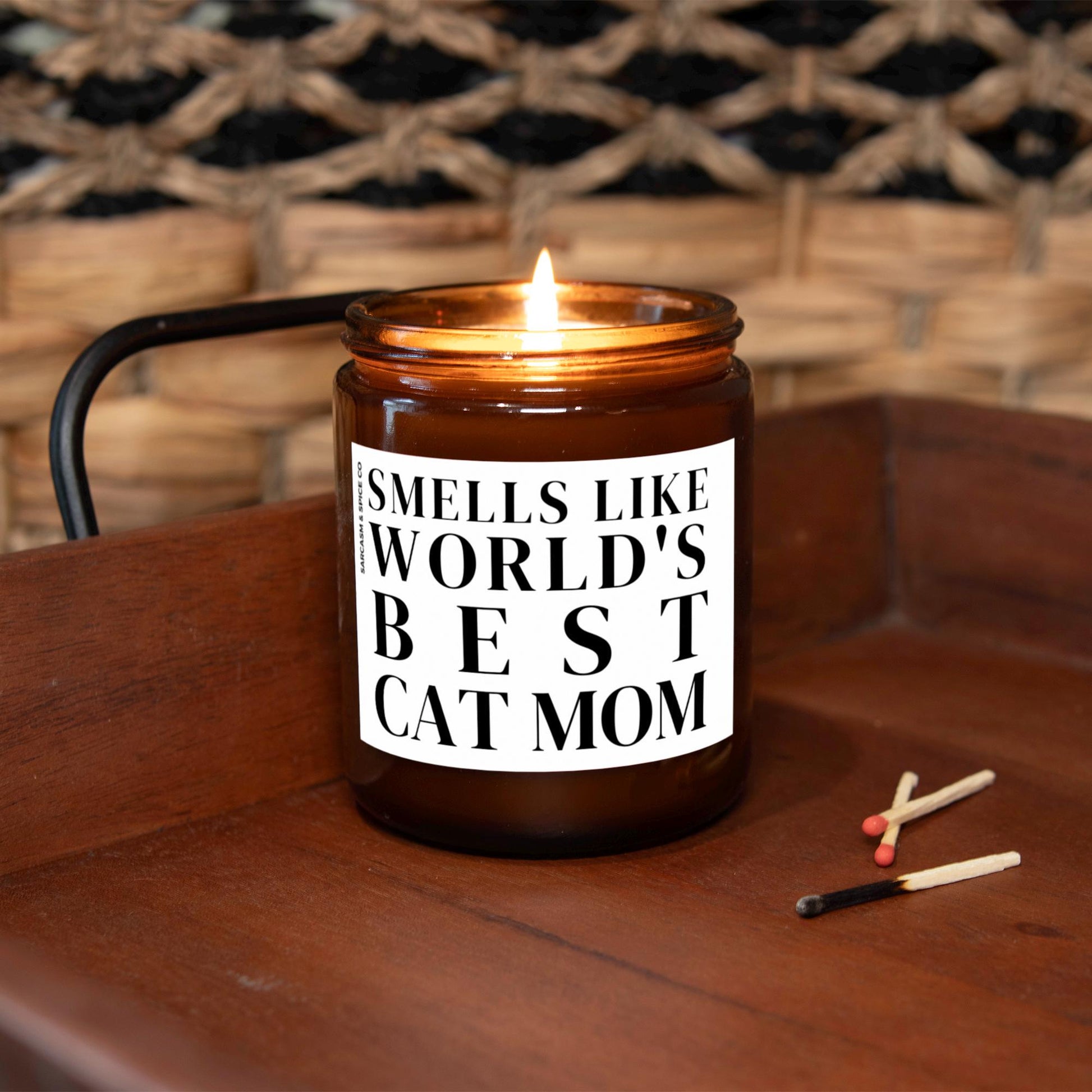 Cat Mom Gift For Cat Mom Owners Gift Cat Lover Candle Smells Like Worlds Best Cat Mom 4
