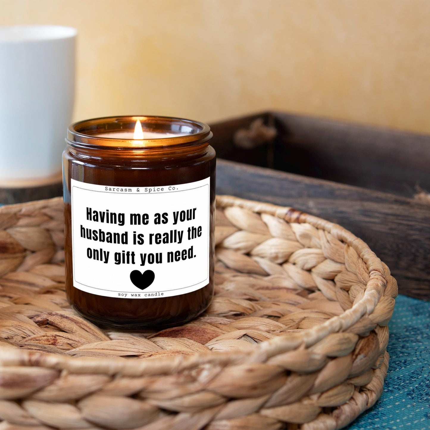 Wife Gift for Valentines Day Gift Vday Candle for Her Valentines Candle Anniversary Gift for Wife Husband Only Gift You Need 4