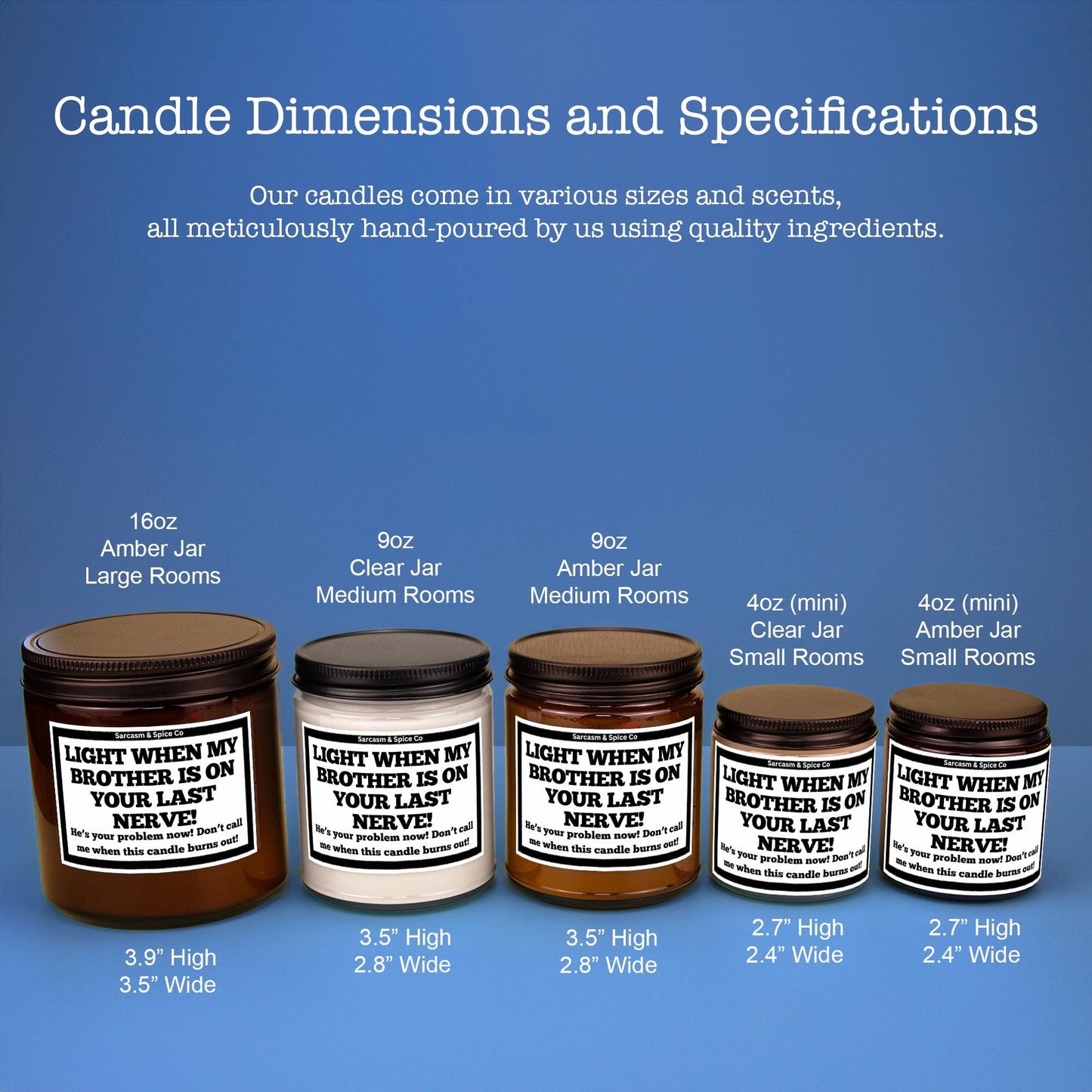 Sister InLaw Gift Funny New Sister In Law Candle Gift Bridal Shower Gag Wedding Bachelorette Marrying My Brother Last Nerve Don't Call 6