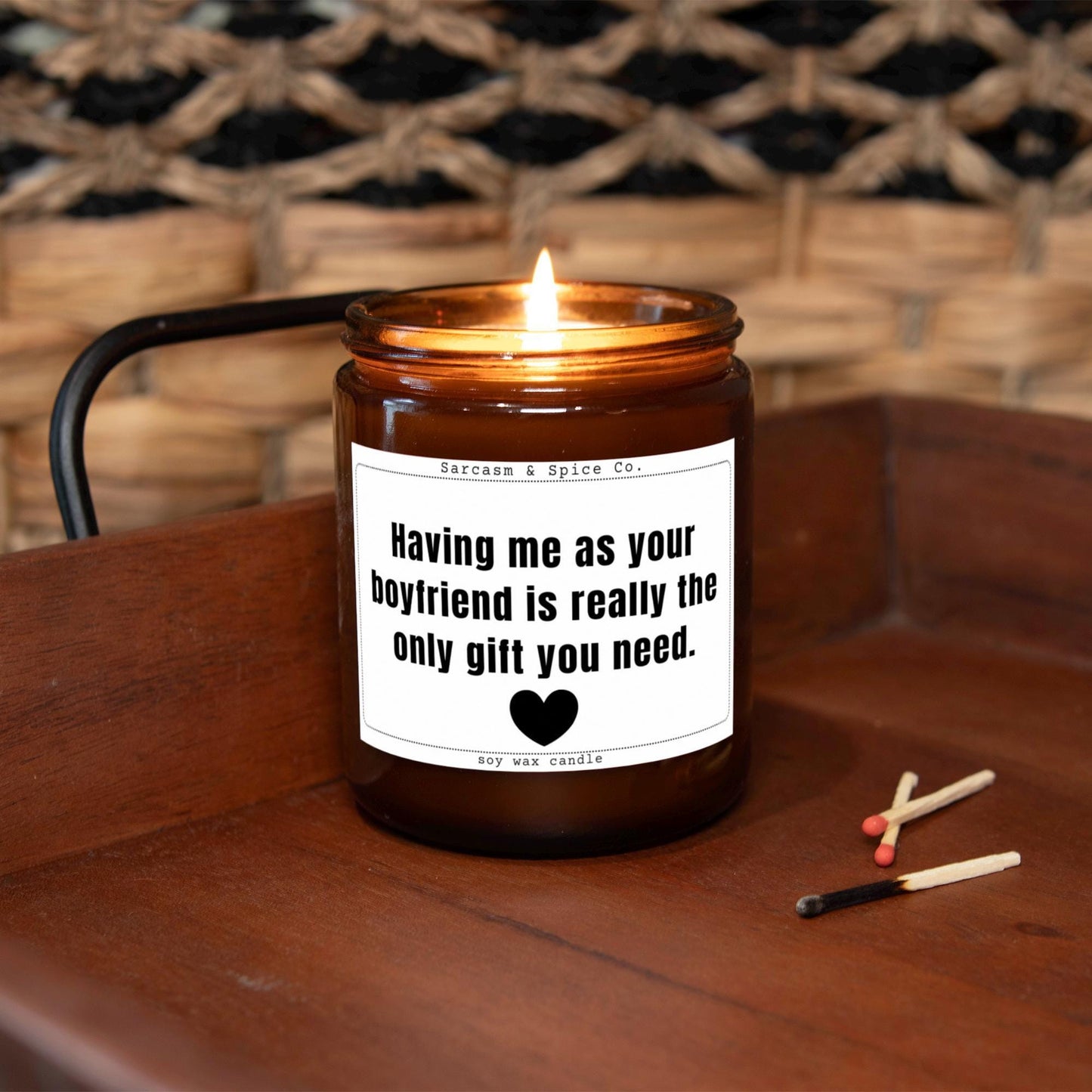 Girlfriend Gift for Valentines Day Gift Vday Candle for Her Valentines Candle Anniversary Gift for Girlfriend Boyfriend Only Gift You Need 4