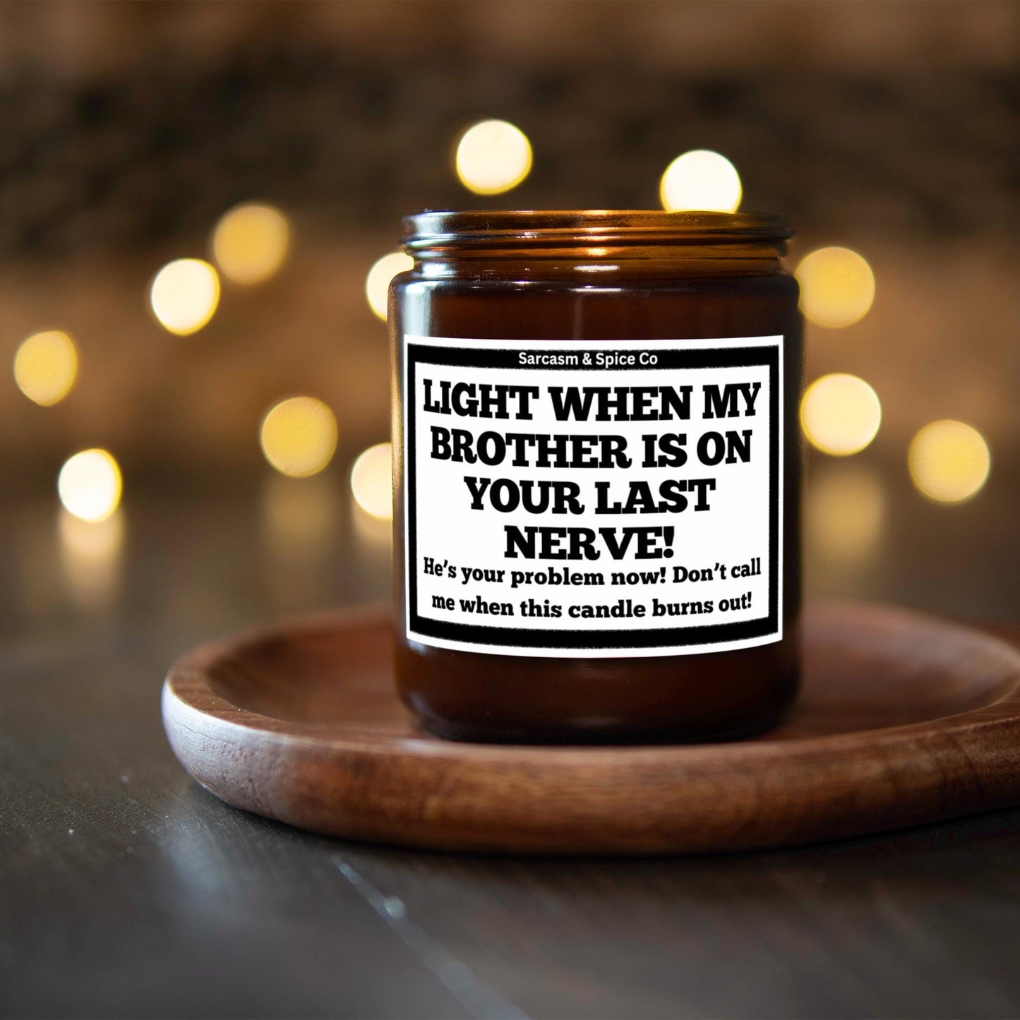 Sister InLaw Gift Funny New Sister In Law Candle Gift Bridal Shower Gag Wedding Bachelorette Marrying My Brother Last Nerve Don't Call 5