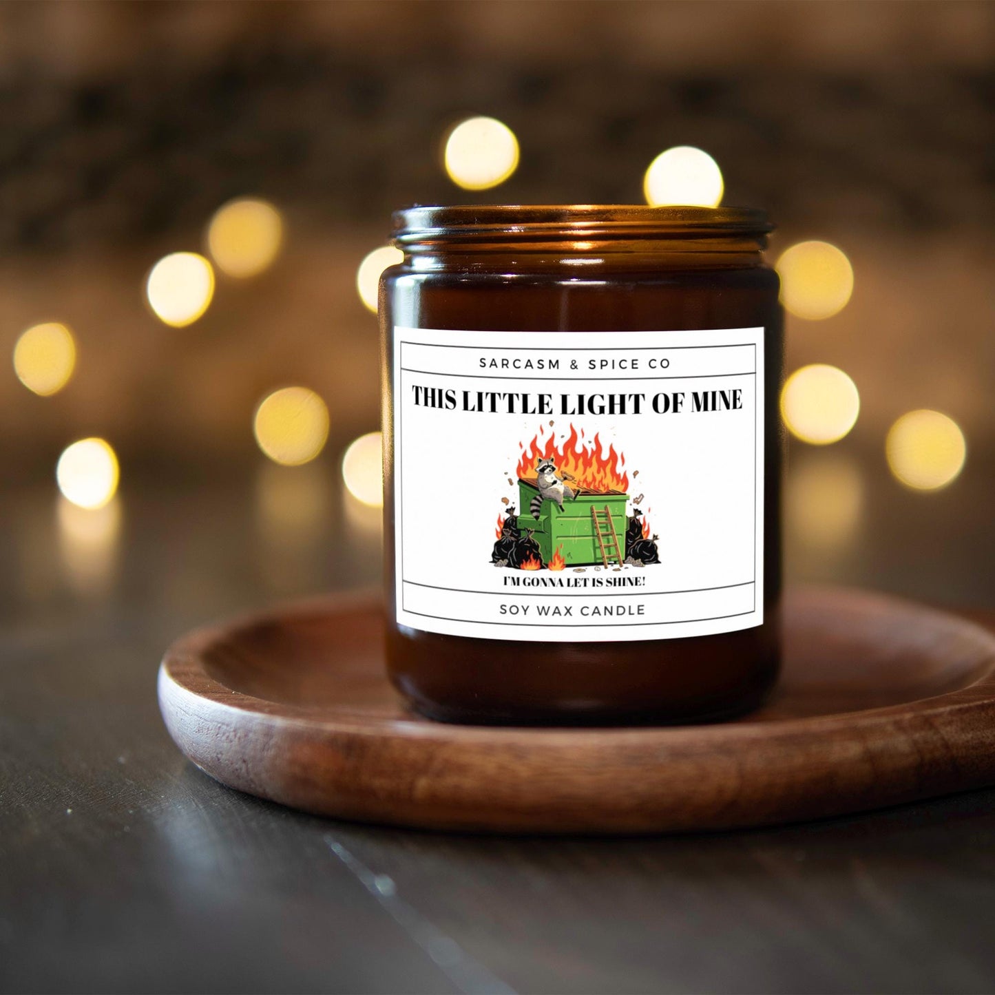 Funny Gift Candle for Friends Coworkers and Anyone Who Loves Humor and Sarcastic Home Decor – This Little Light of Mine Candle 4